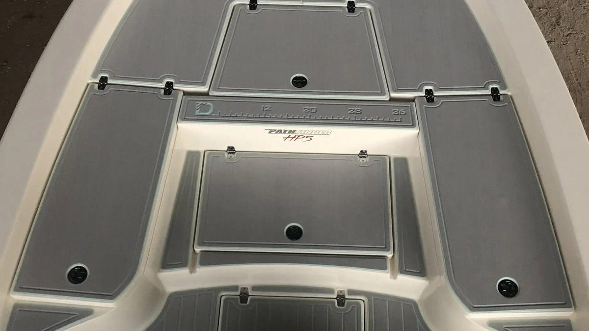 EVA foam boat decking samples used to explain firmness, density, thickness and hardness