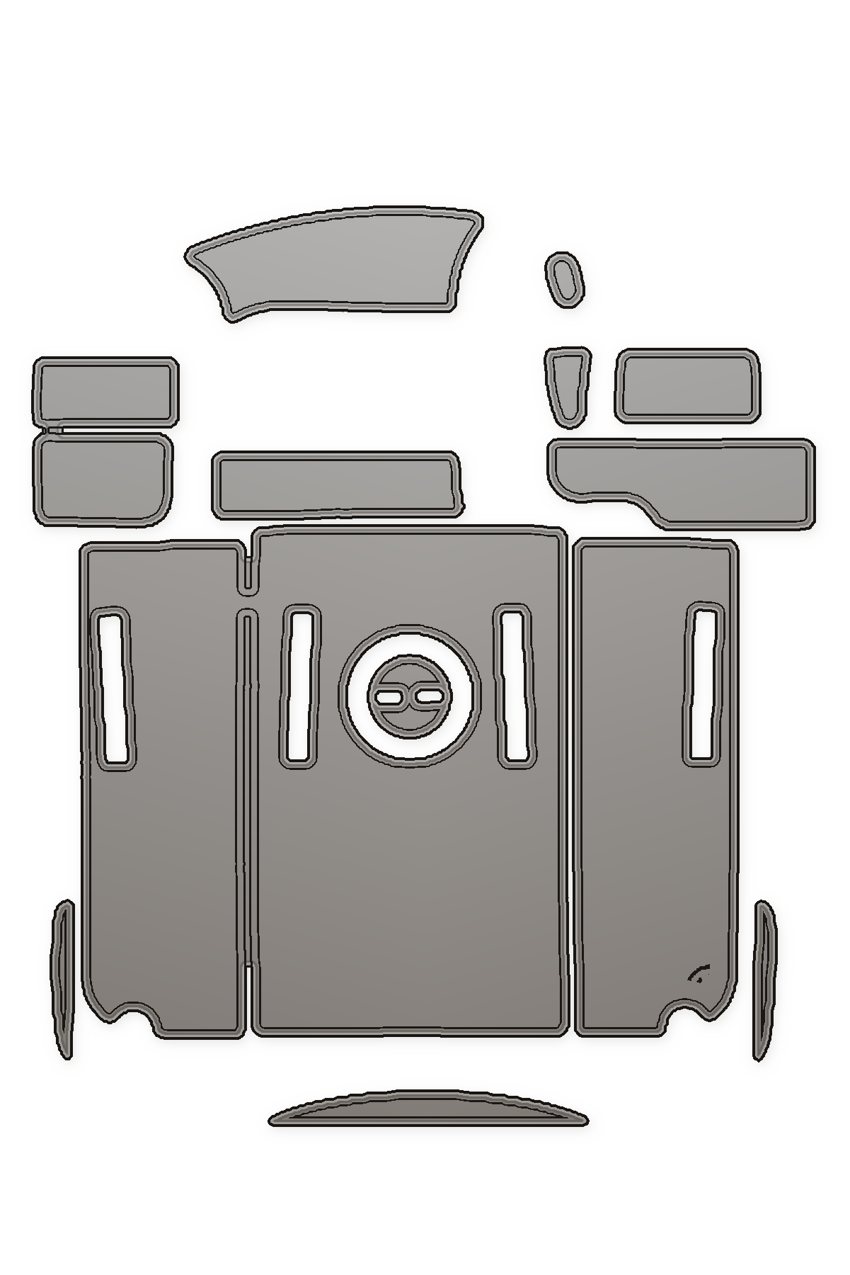 1998 Baja Boss Custom EVA Foam Boat Flooring — custom EVA foam boat flooring layout