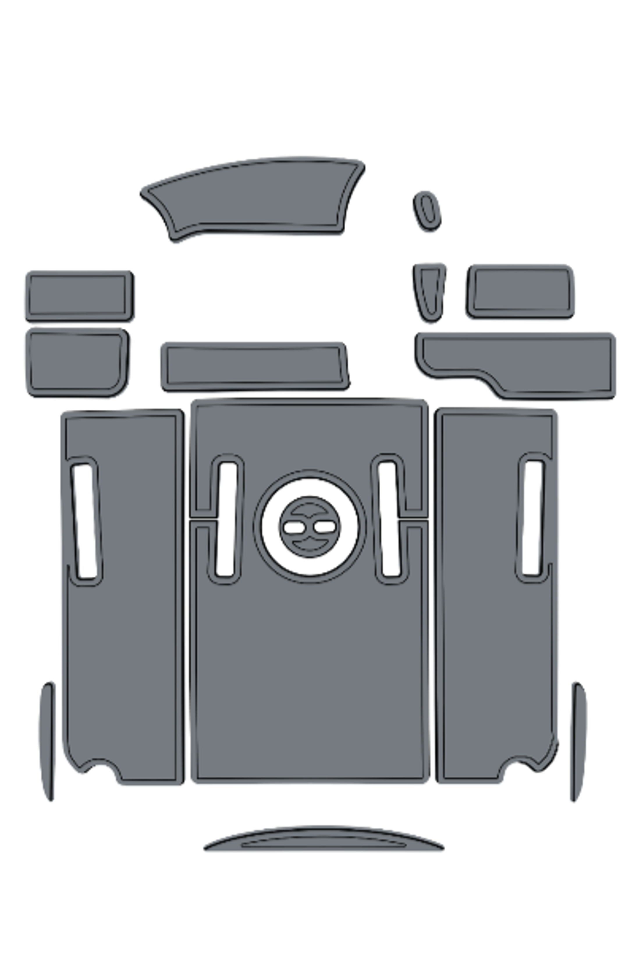 1998 Baja Boss Custom EVA Foam Boat Flooring — custom EVA foam boat flooring layout