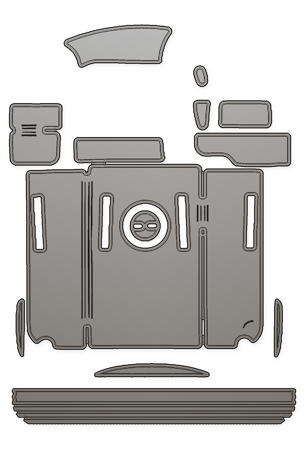 1999-2000 Baja Outlaw 29 Custom EVA Foam Boat Flooring — custom EVA foam boat flooring layout