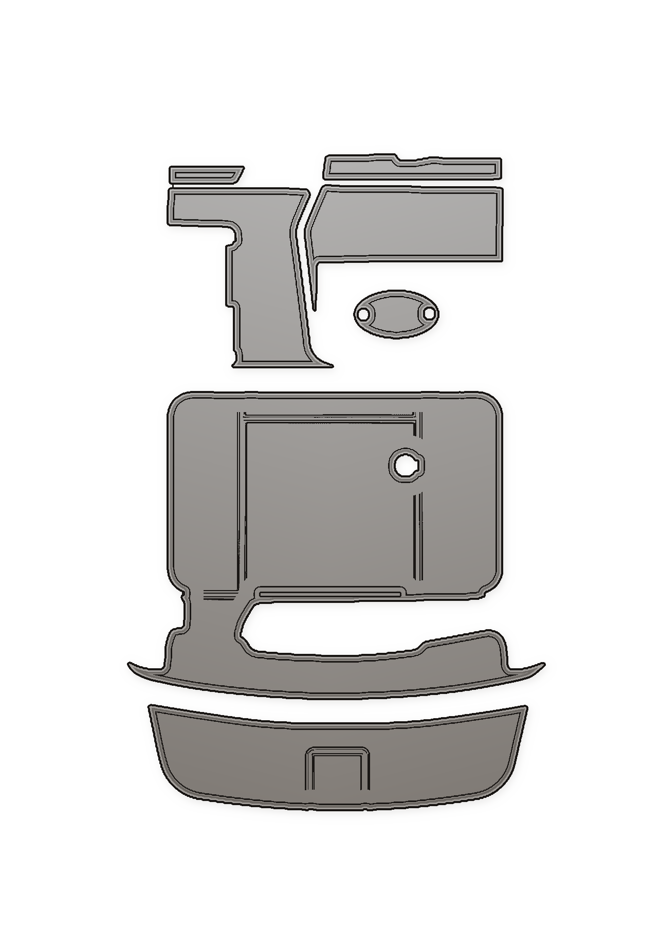 2000-2002 Sea Ray 370 Sundancer Custom EVA Foam Boat Flooring — custom EVA foam boat flooring layout