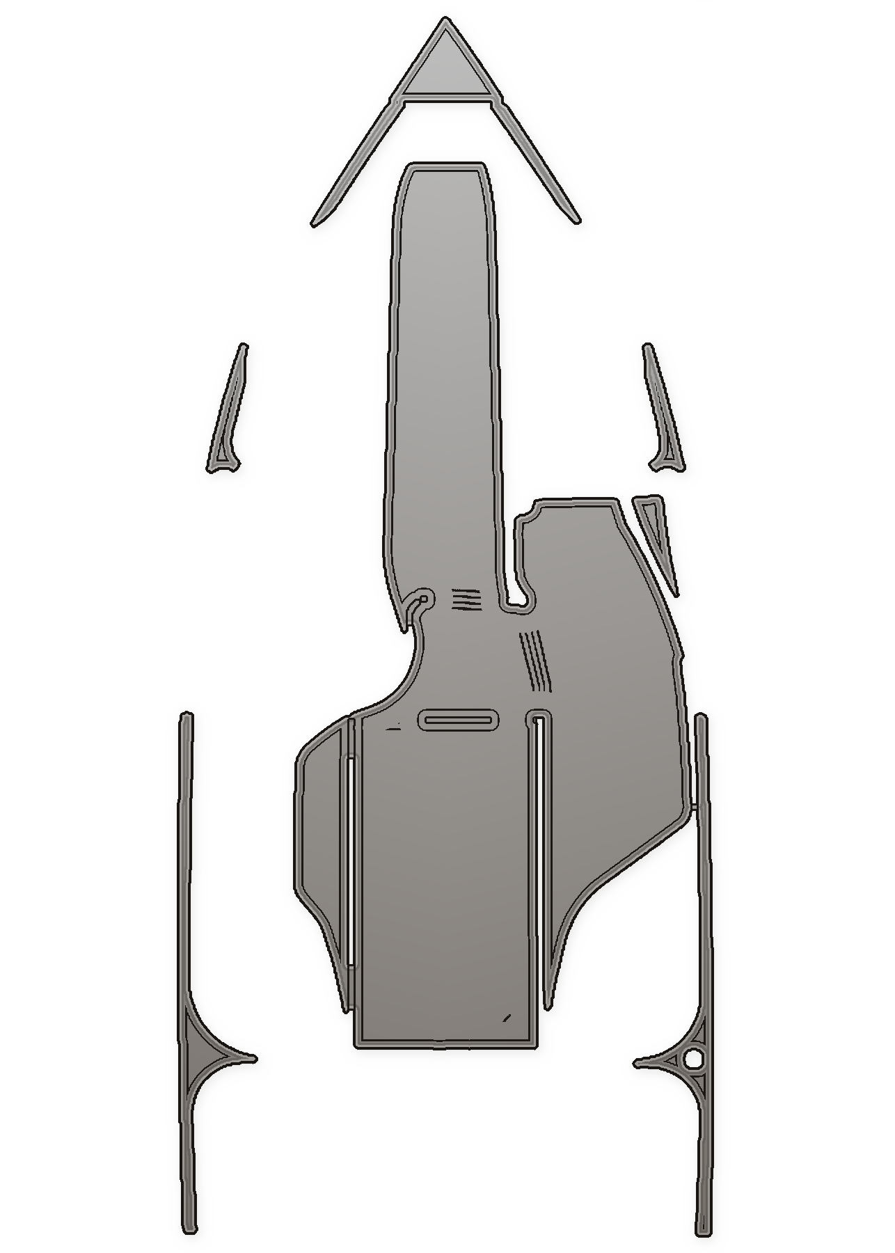 2000-2002 Tige 21V Custom EVA Foam Boat Flooring — custom EVA foam boat flooring layout
