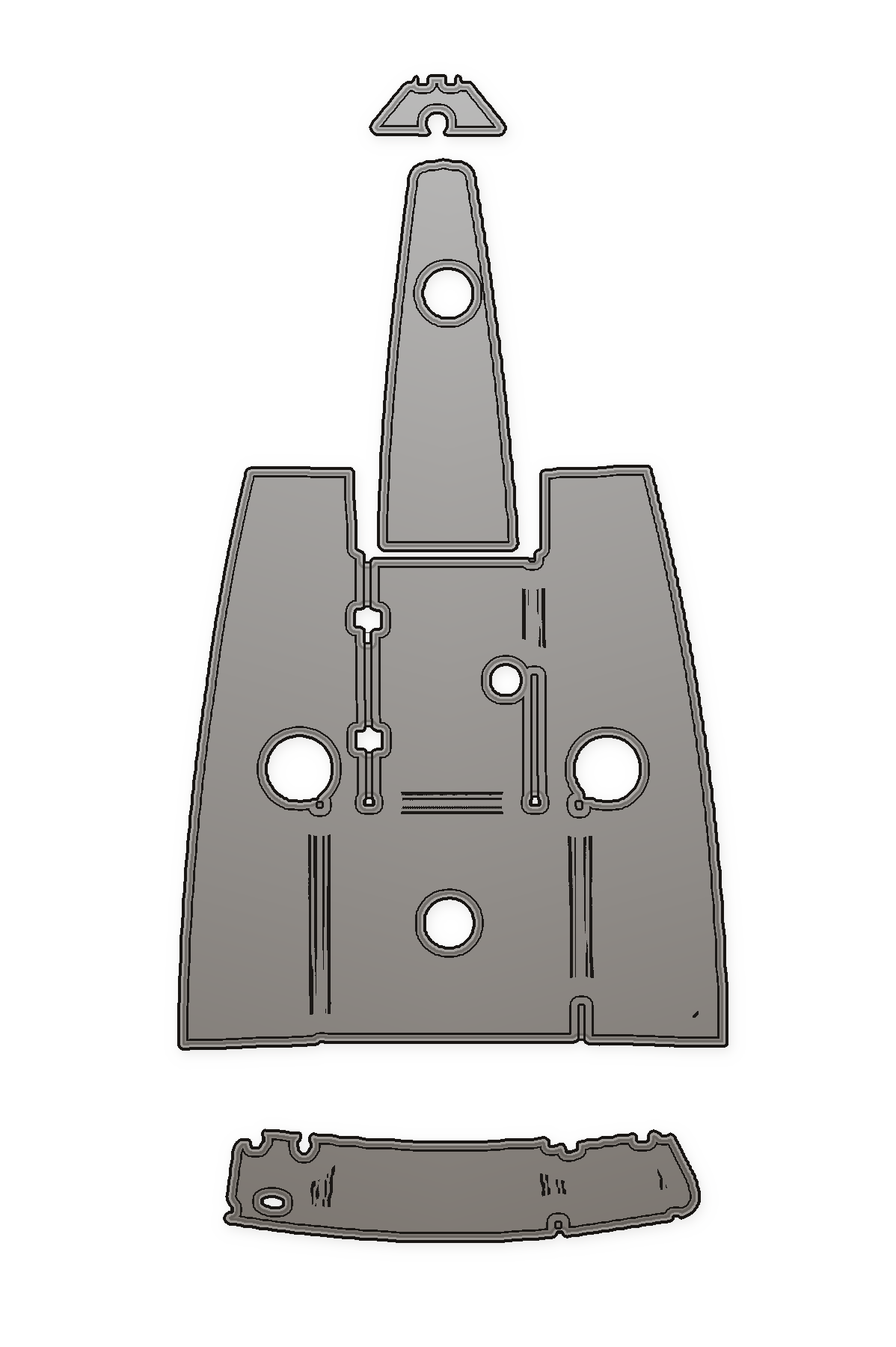 2002-2004 Crownline 202 BR Custom EVA Foam Boat Flooring — custom EVA foam boat flooring layout