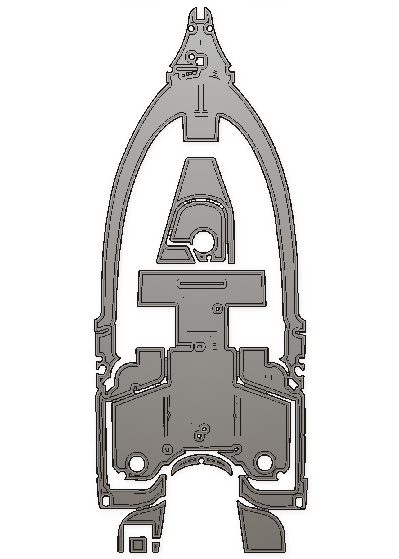 2000-2002 Seaswirl Striper Custom EVA Foam Boat Flooring — custom EVA foam boat flooring layout