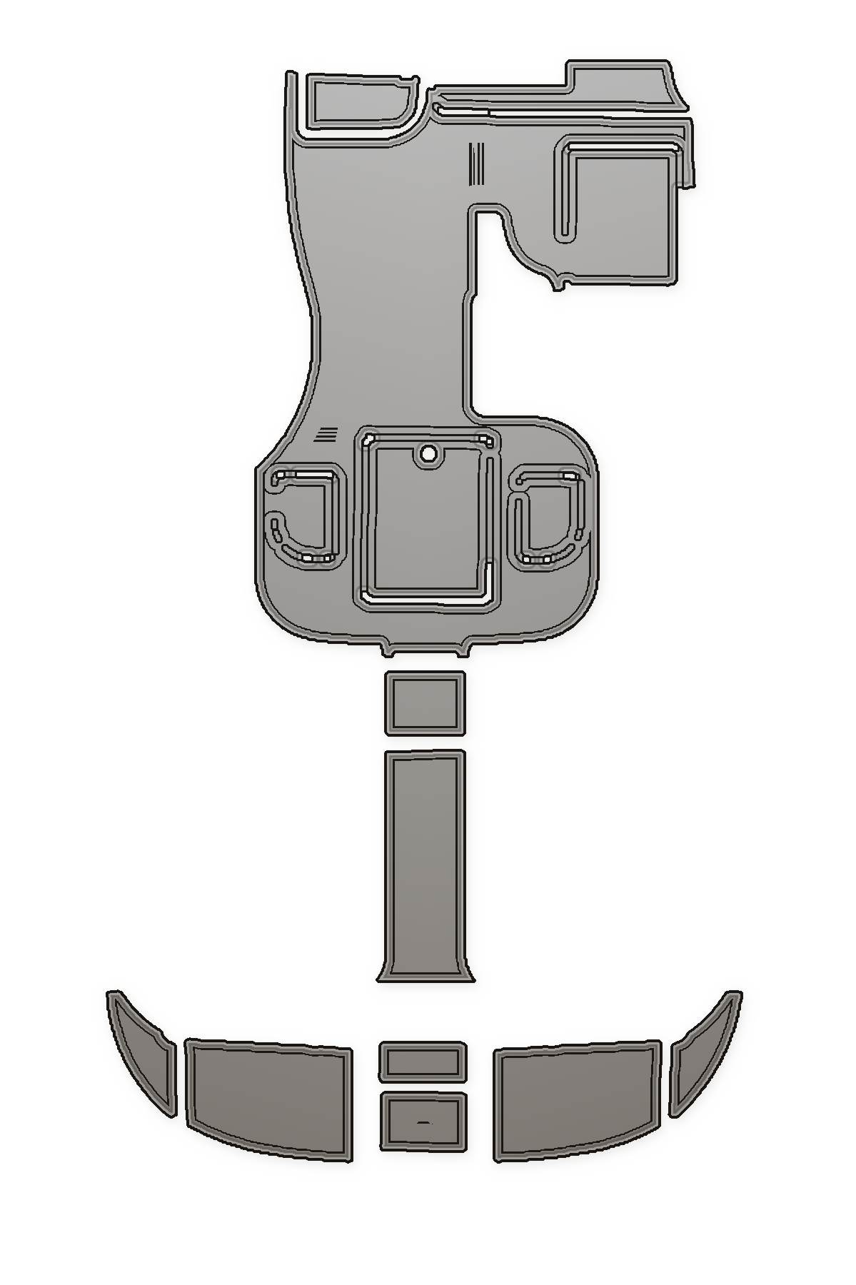 2002-2004 Cobalt 360 Custom EVA Foam Boat Flooring — custom EVA foam boat flooring layout