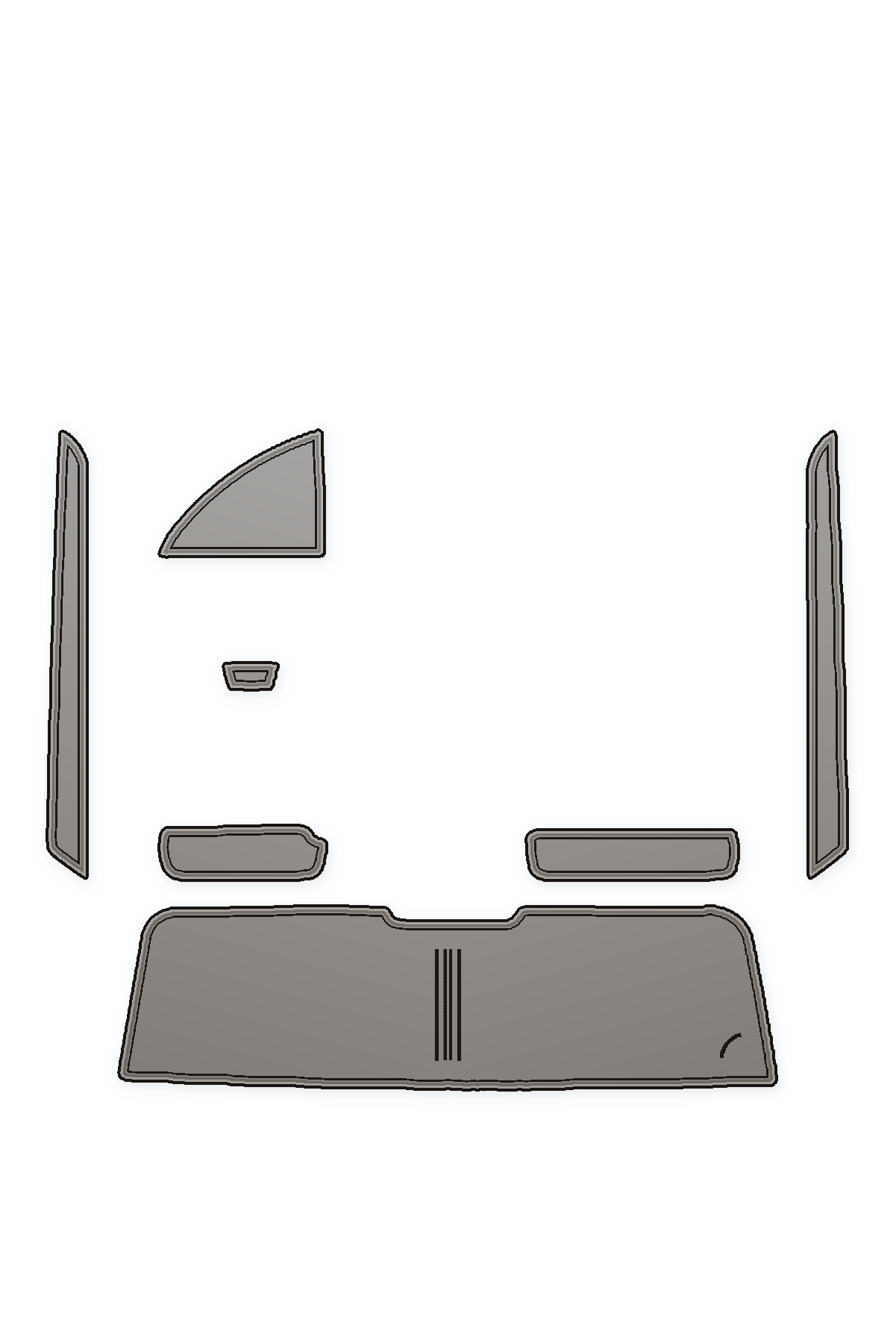 2005-2006 Sunsation 32 Custom EVA Foam Boat Flooring — custom EVA foam boat flooring layout
