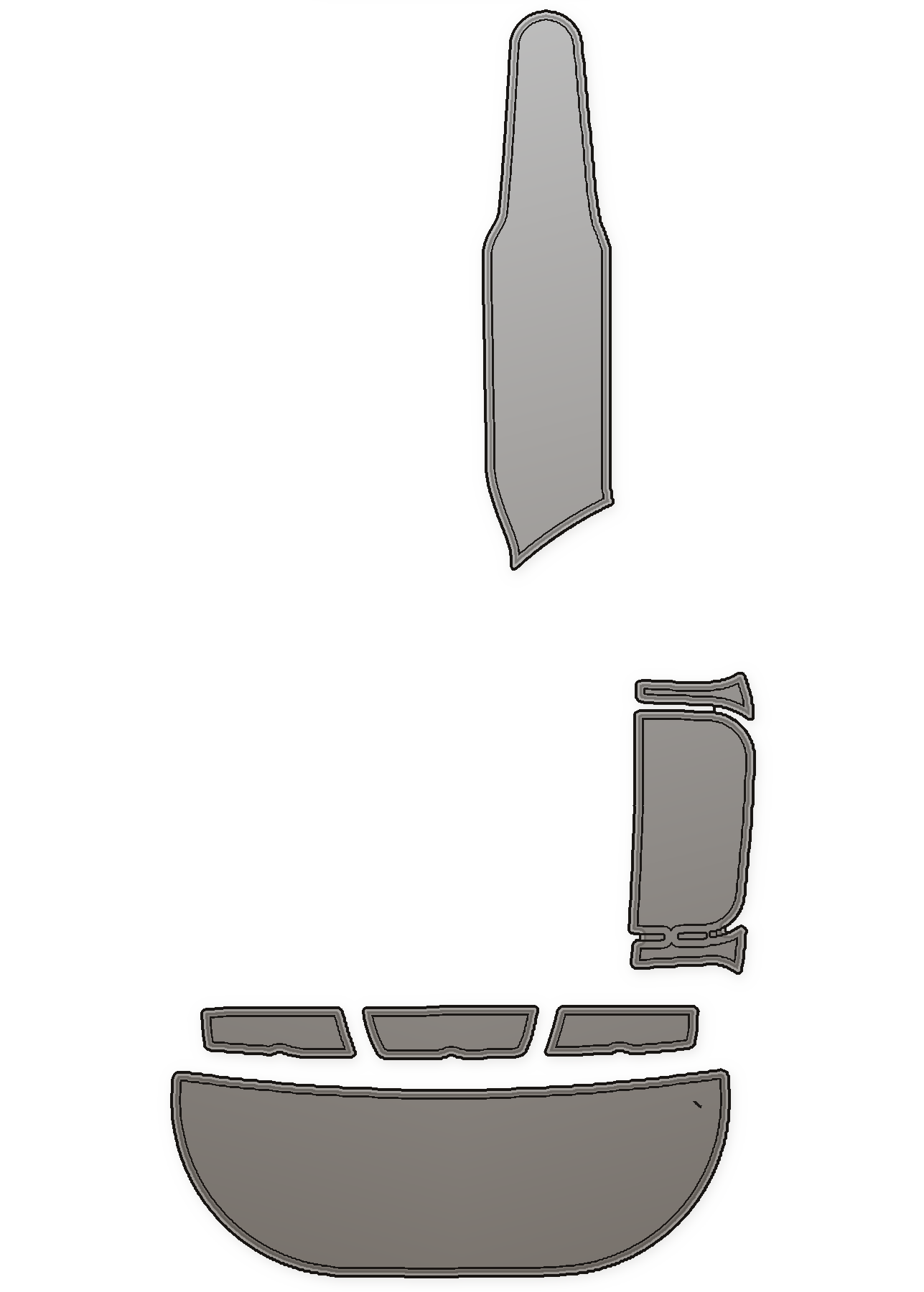 2006-2007 Tige 22 Ve Custom EVA Foam Boat Flooring — custom EVA foam boat flooring layout