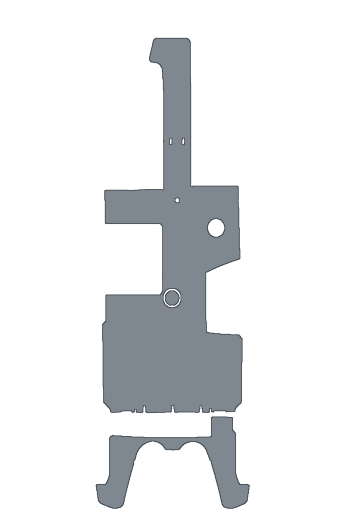 2004-2007 Boston Whaler 270 Outrage (2007 Fitment 606-114) clean-v7 custom EVA foam boat flooring layout
