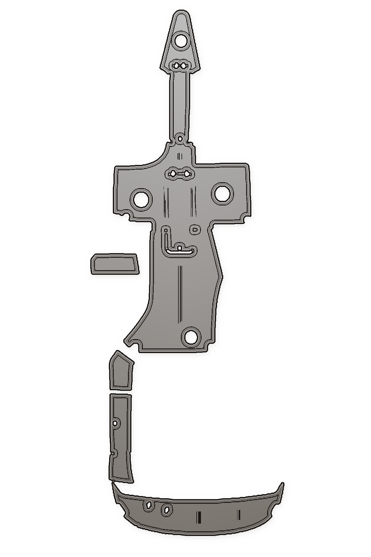 2007-2009 Rinker 296 Captiva Custom EVA Foam Boat Flooring — custom EVA foam boat flooring layout