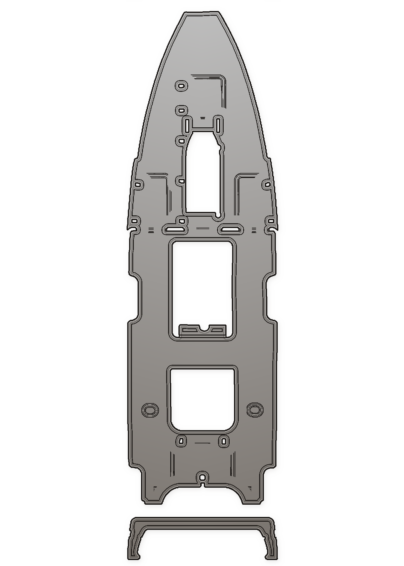 2008 Yellowfin 35 CC Custom EVA Foam Boat Flooring — custom EVA foam boat flooring layout