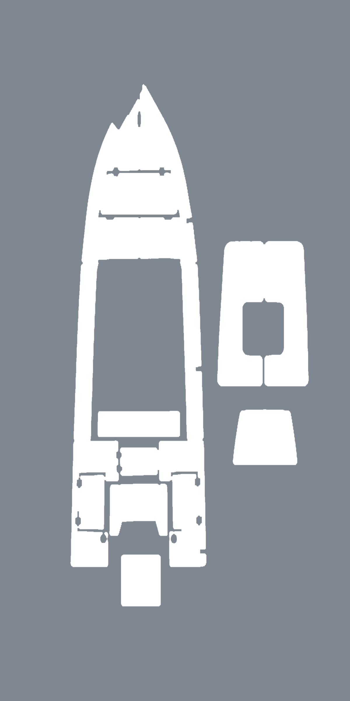 2013 Bay Craft 17 Flats Custom EVA Foam Boat Flooring — clean 2210px clarity rebuild