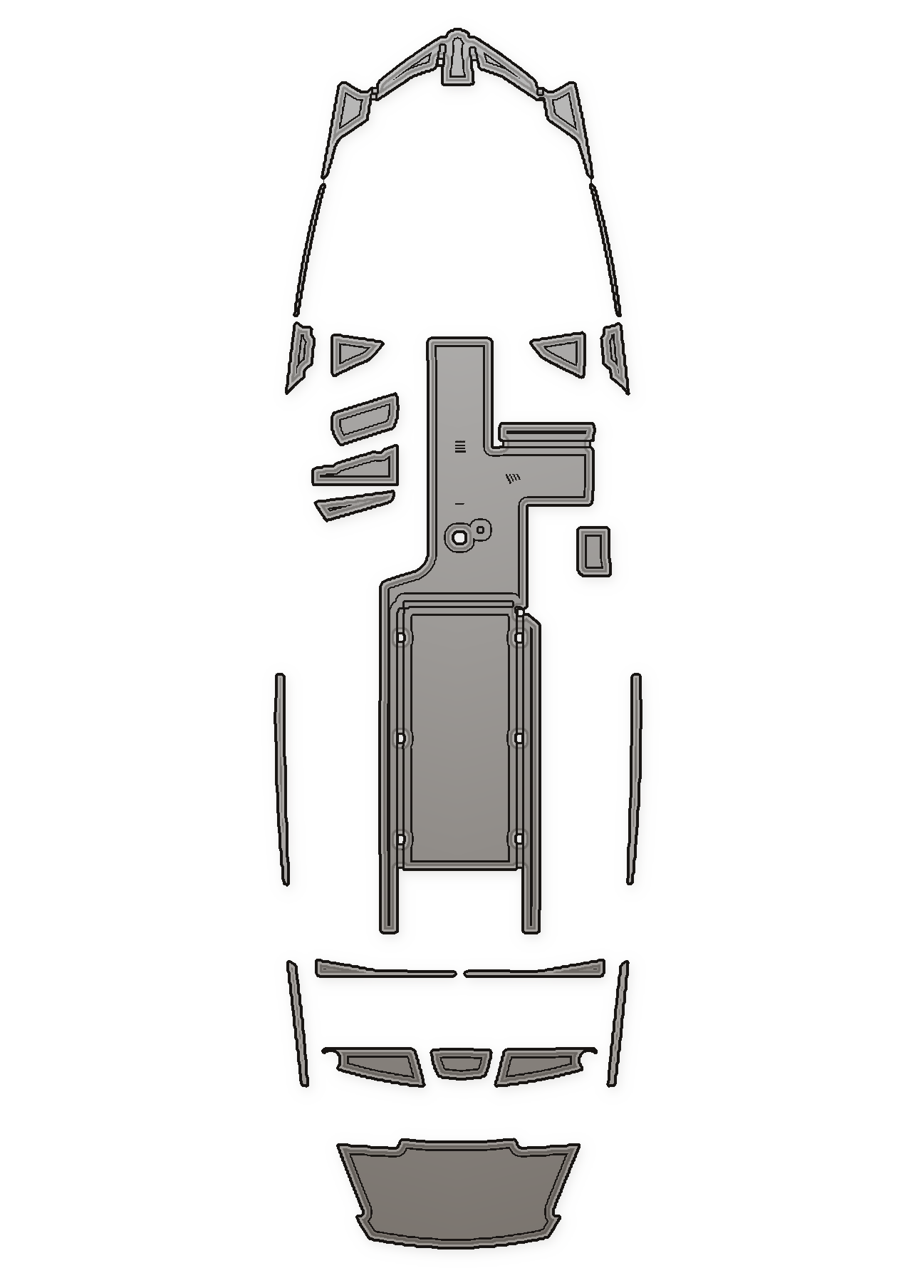 2018-2019 Axis A24 Custom EVA Foam Boat Flooring — custom EVA foam boat flooring layout
