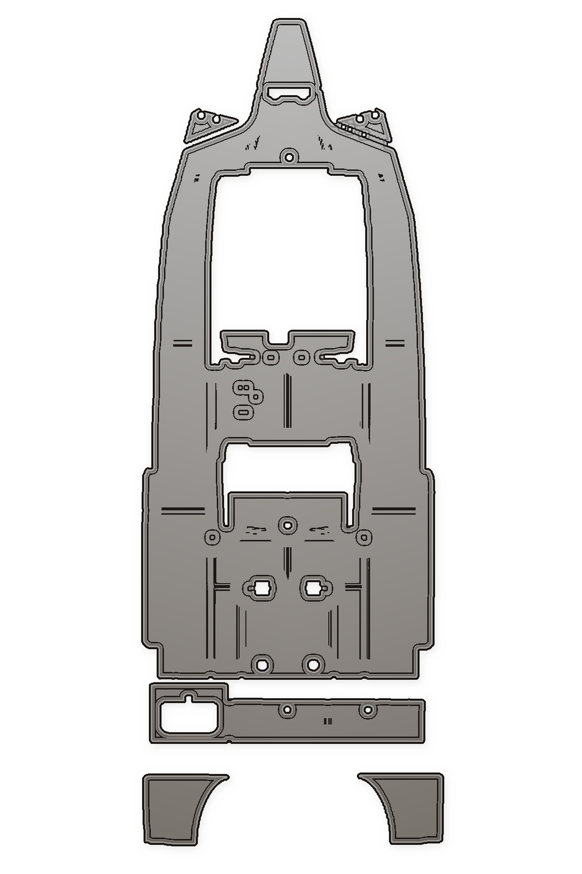 2019-2021 Everglades 335CC Custom EVA Foam Boat Flooring — custom EVA foam boat flooring layout