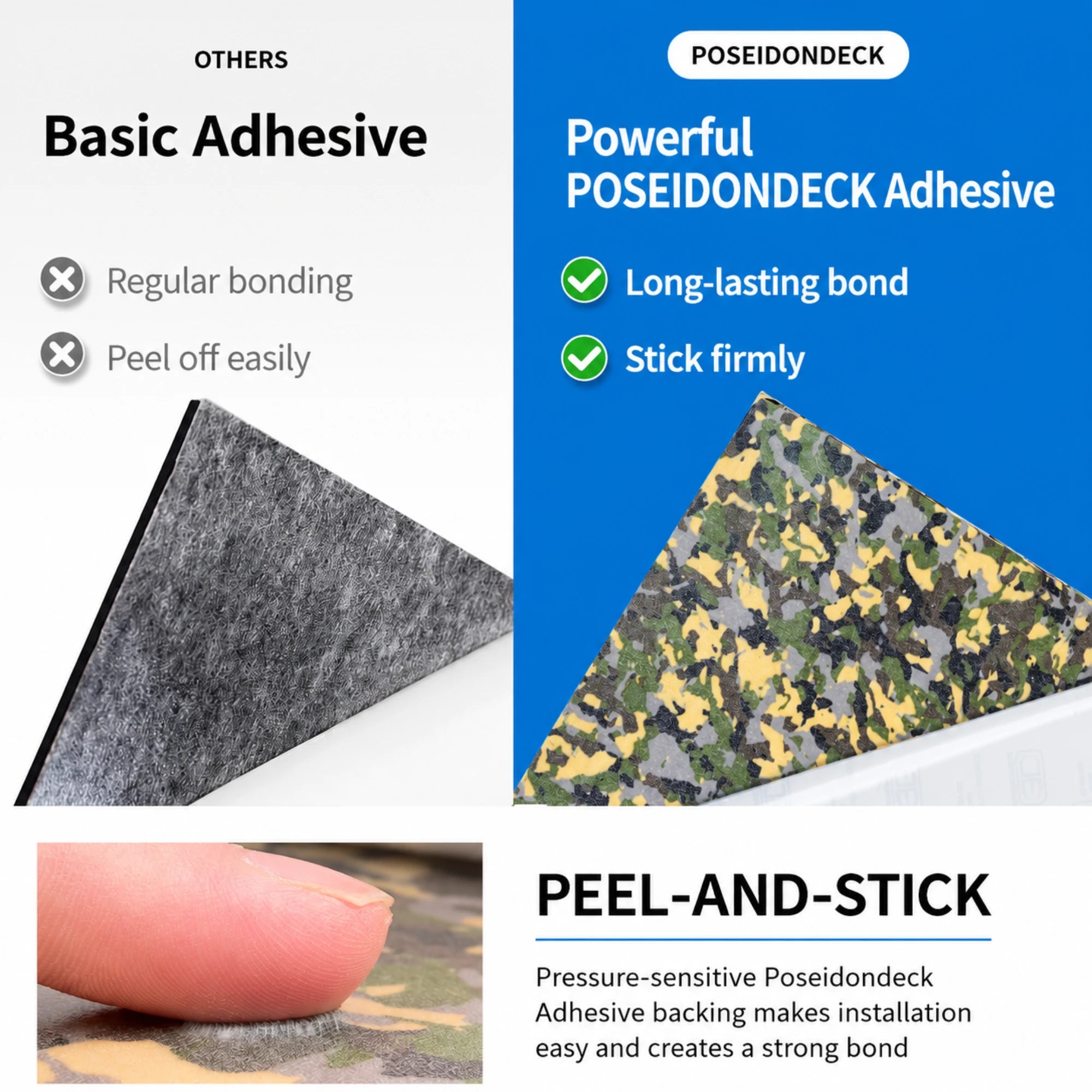 PoseidonDeck small diamond army camo EVA foam boat flooring for jon boats and marine decks #color_small-diamond-army