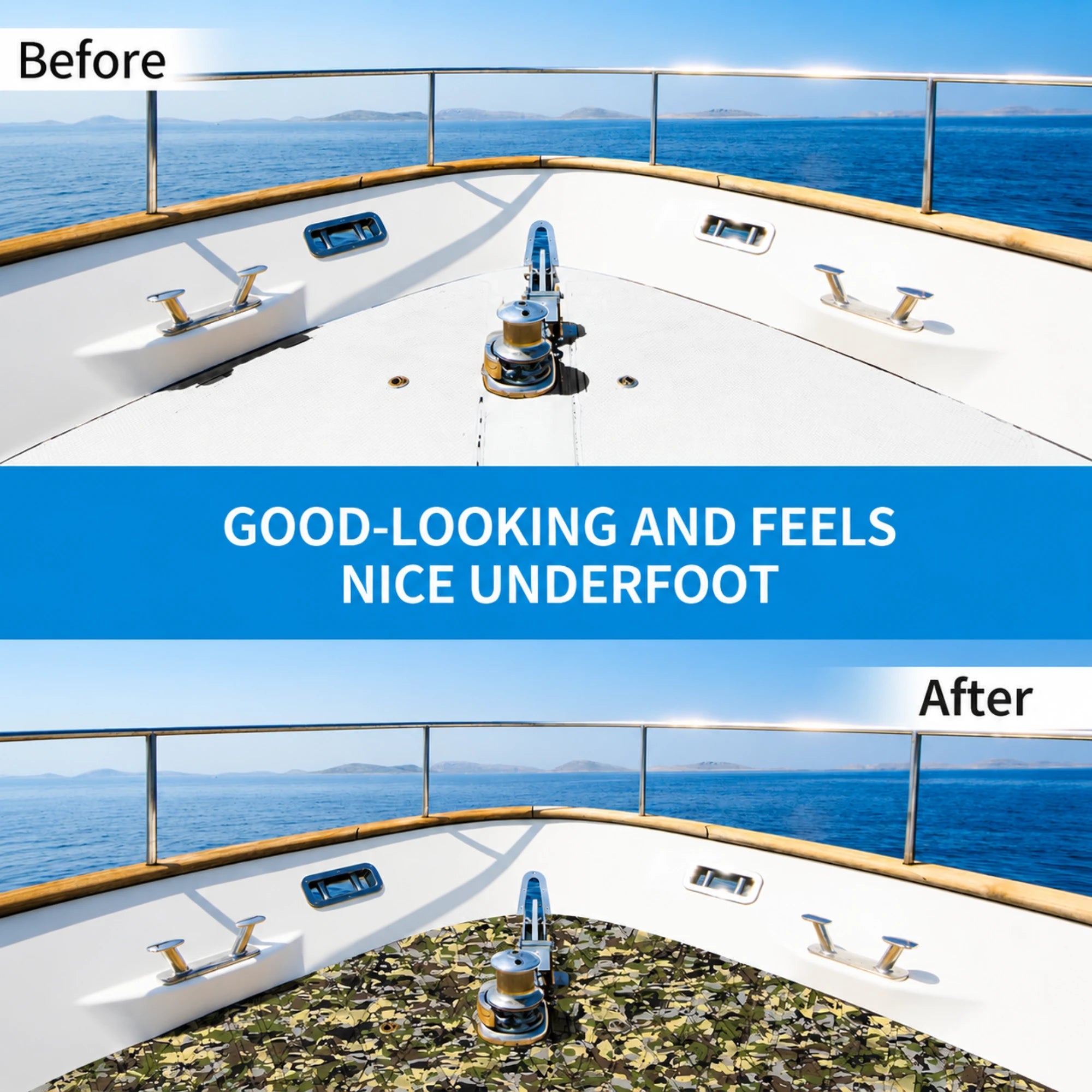 PoseidonDeck small diamond army camo EVA foam boat flooring for jon boats and marine decks #color_small-diamond-army