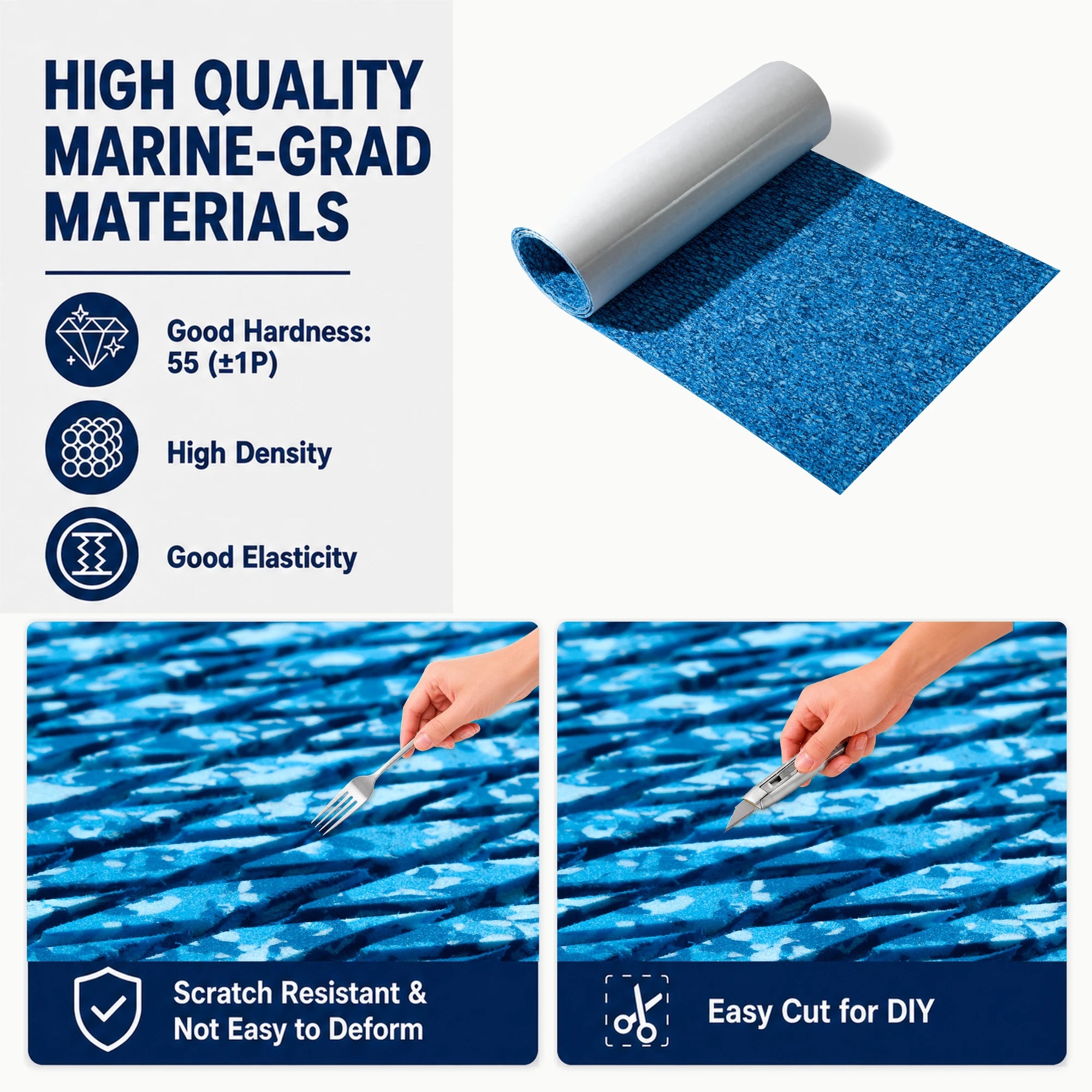 PoseidonDeck blue camo EVA foam boat flooring #color_blue-camo