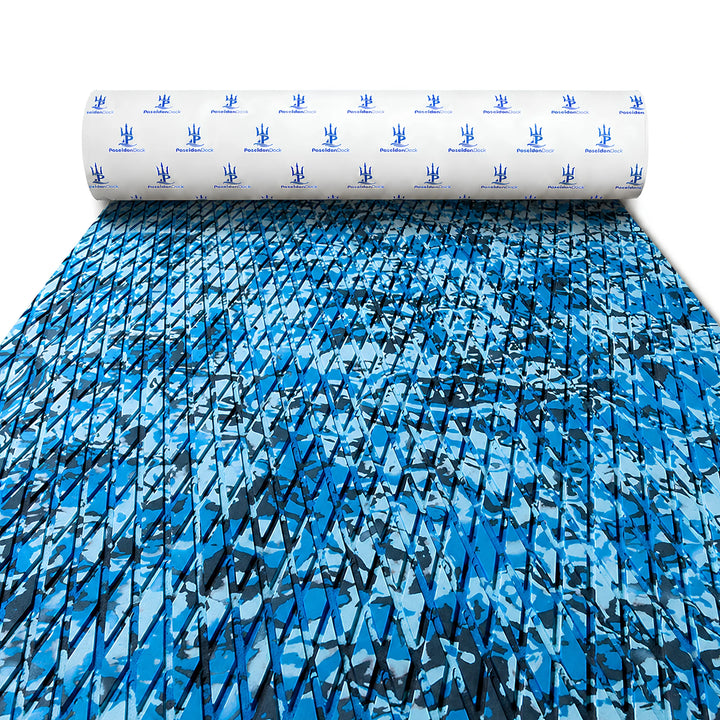 PoseidonDeck ocean camo EVA foam boat flooring for fishing boats and marine decks #color_ocean-camo