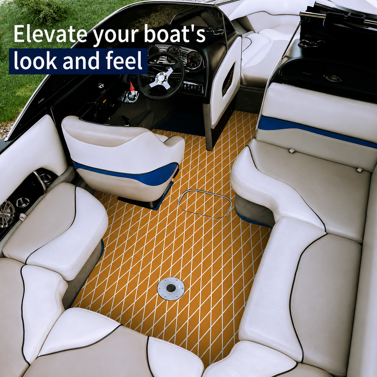 PoseidonDeck Diamond EVA Foam Boat Flooring