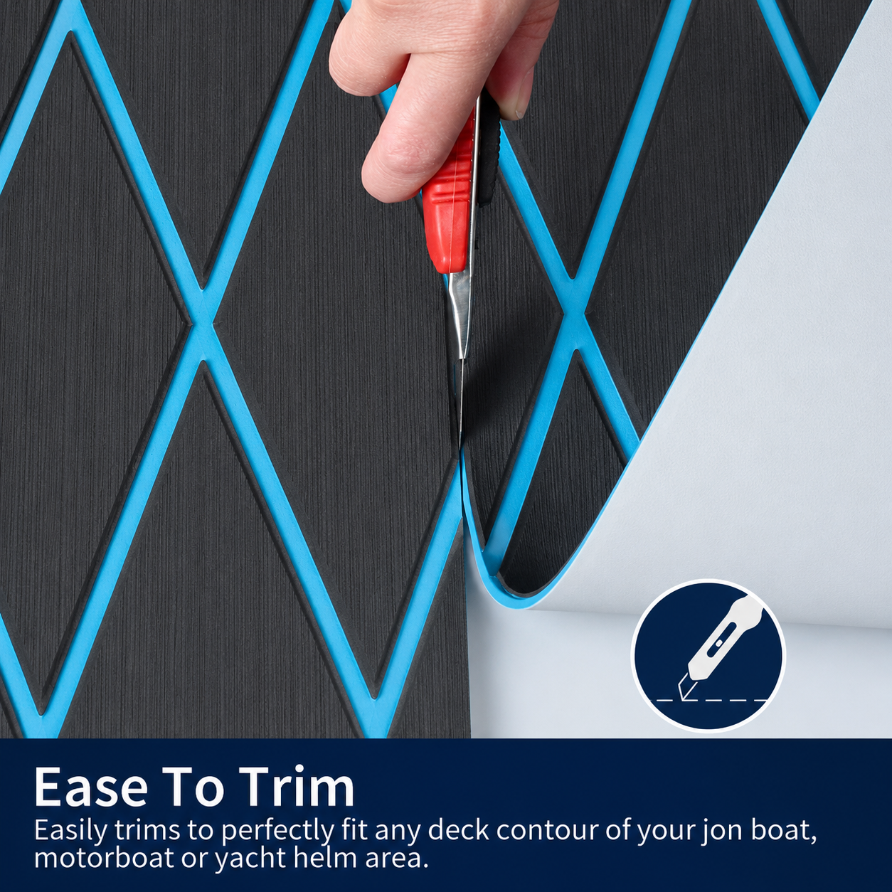 PoseidonDeck Diamond EVA Foam Boat Flooring