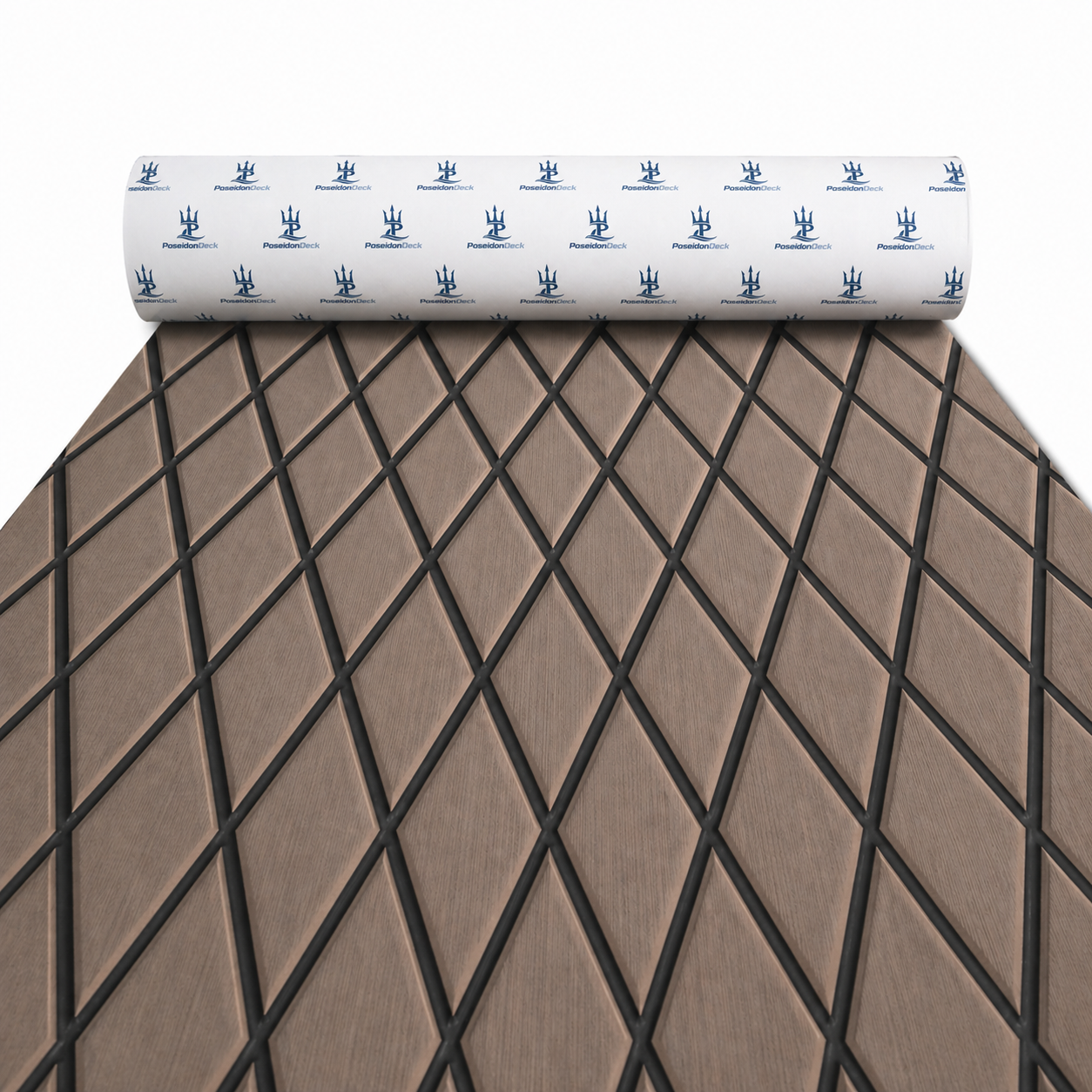 PoseidonDeck Diamond Pattern diamond pattern EVA foam boat flooring 75 x 28 in with adhesive backing product sheet