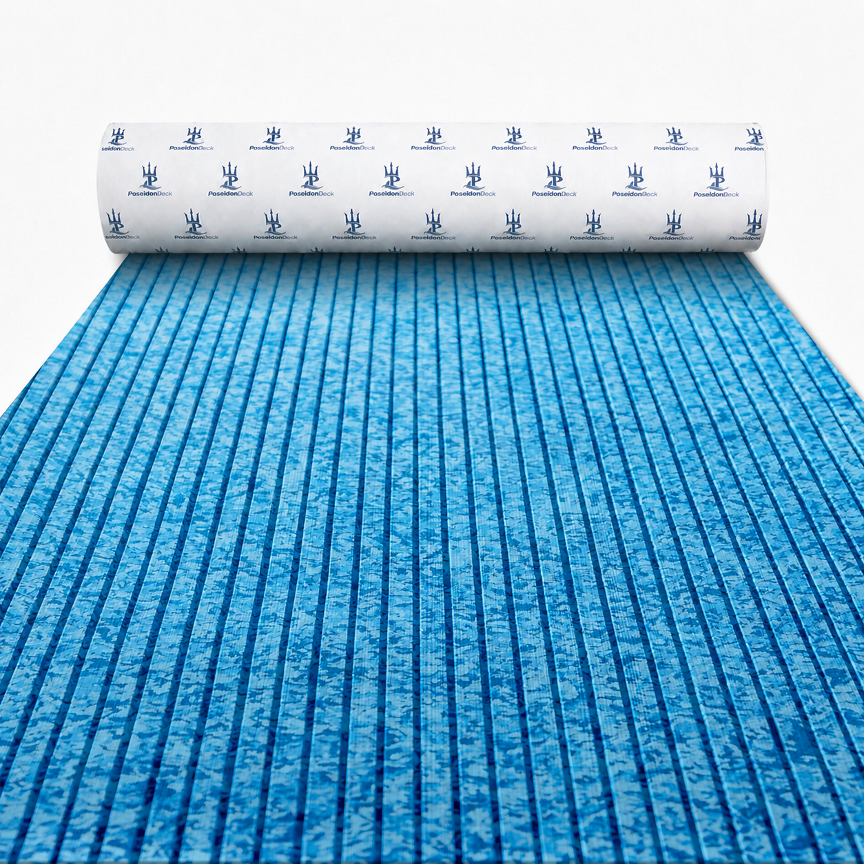 Blue camo grooved EVA foam boat flooring roll for marine deck flooring