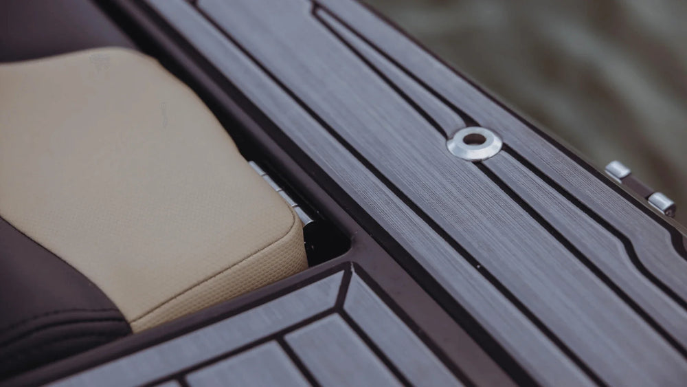 DIY EVA foam boat flooring sheets installed as an alternative marine deck upgrade