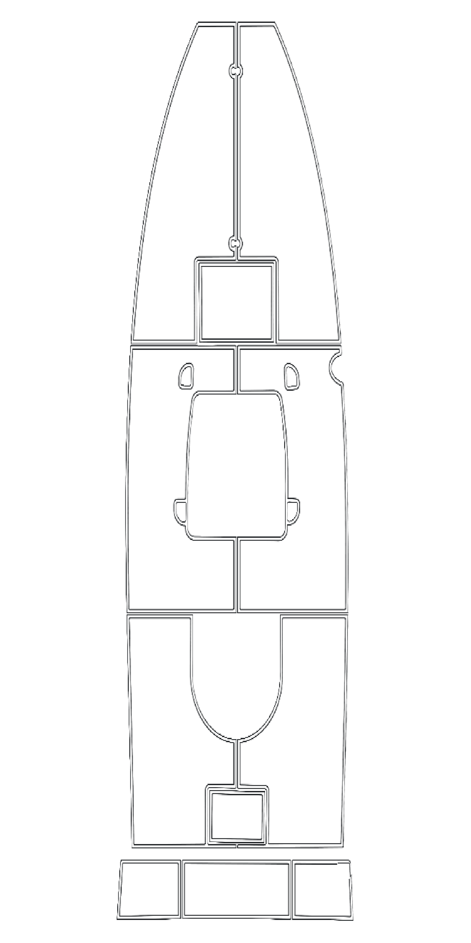 1972 Aquasport 22 Center Console Custom EVA Foam Boat Flooring