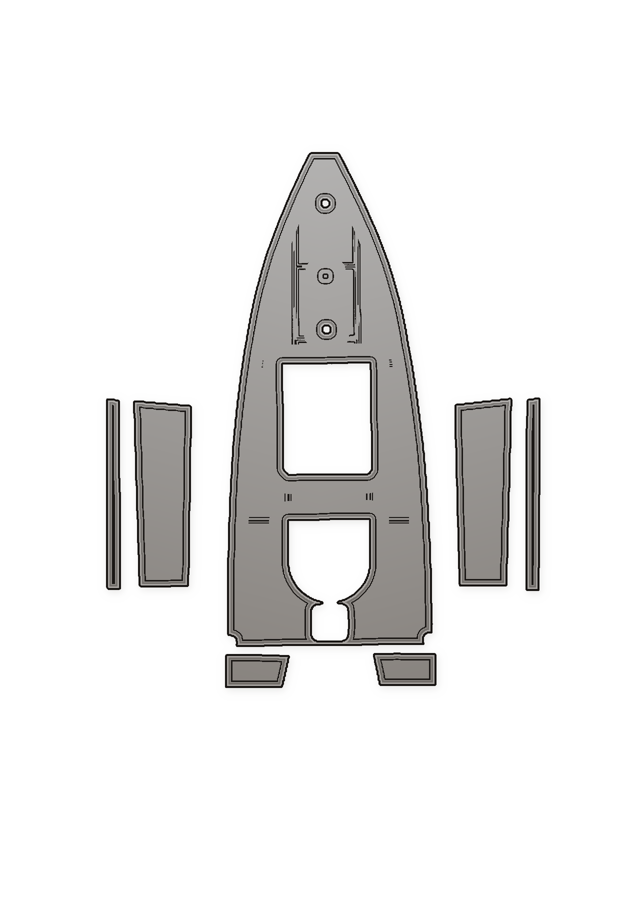 1985 Contender 21 Custom EVA Foam Boat Flooring