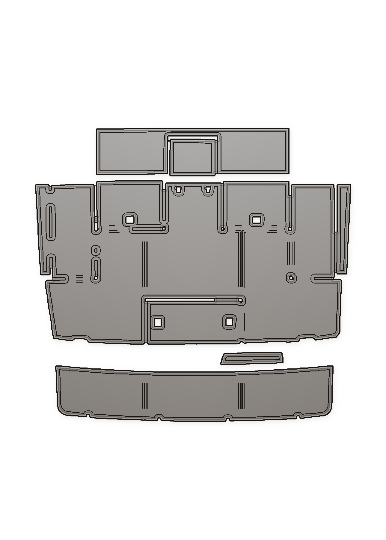 1987 Bayliner 3416 Convertible Custom EVA Foam Boat Flooring