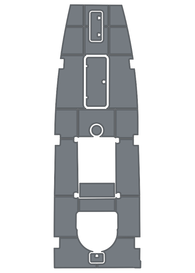 1989 Apache 35 Custom EVA Foam Boat Flooring