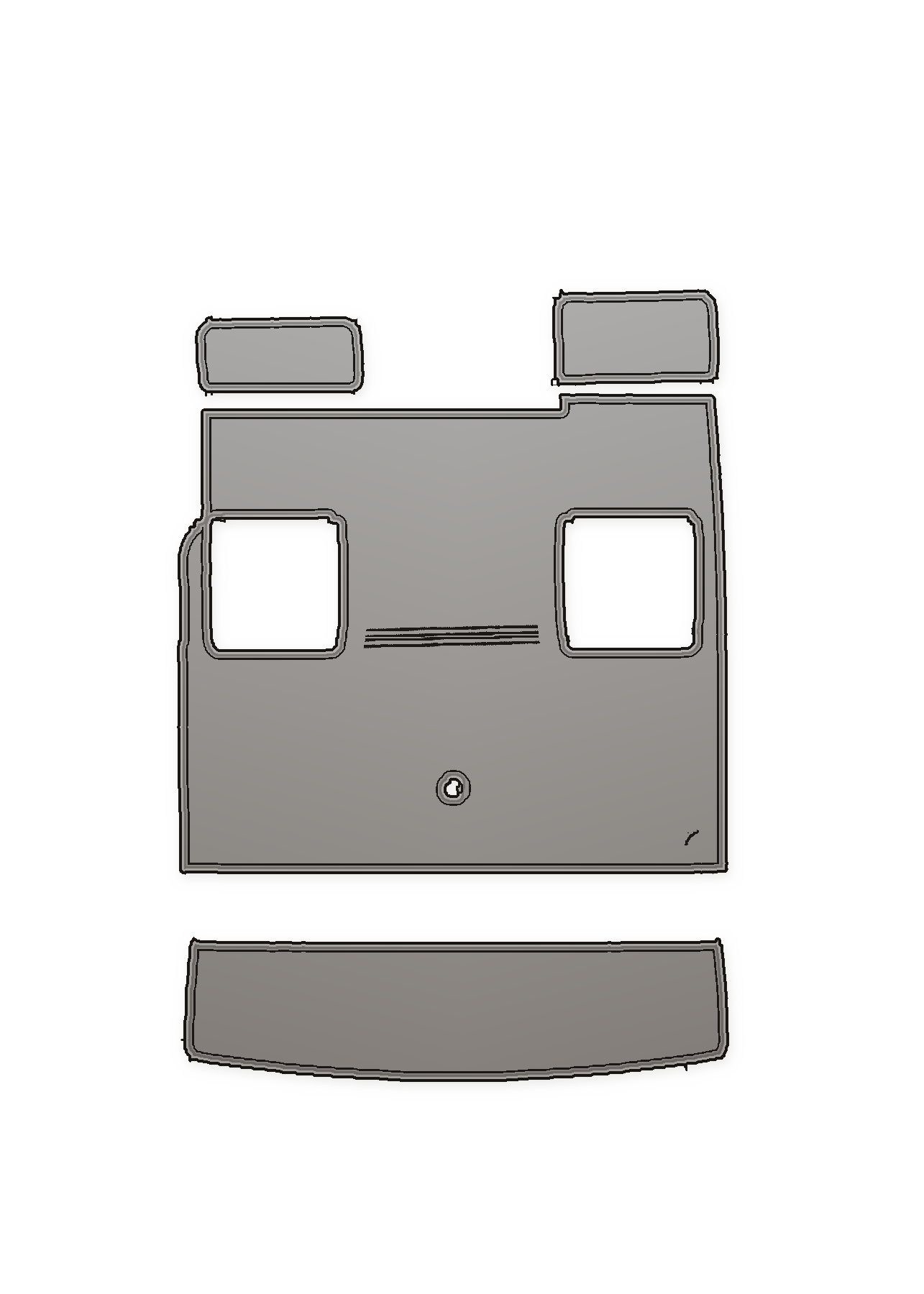 1991 Baja 260 ES Custom EVA Foam Boat Flooring — custom EVA foam boat flooring layout