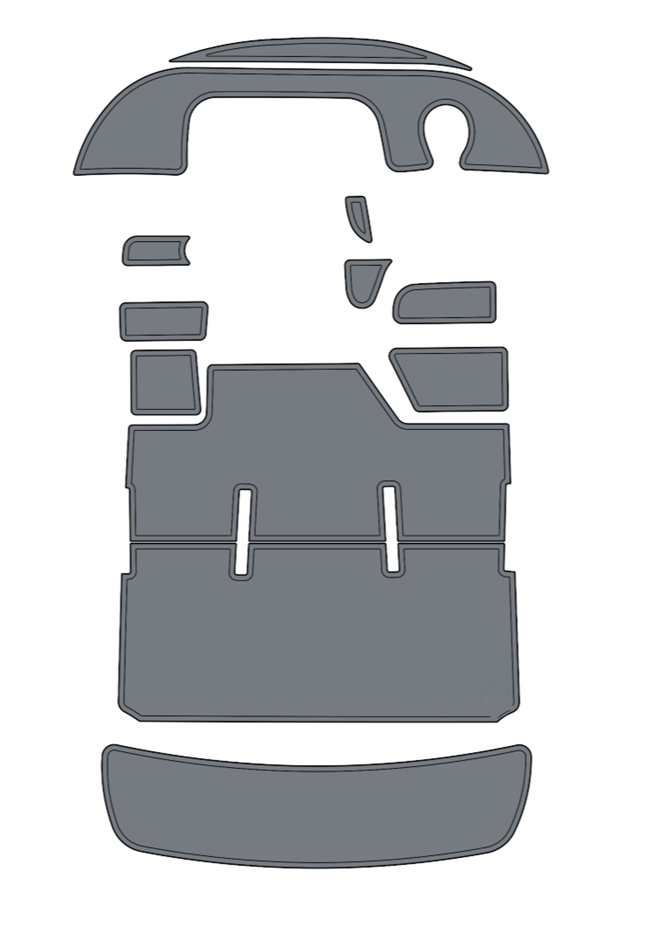 1997-1999 Baja 272 Boss custom EVA foam boat flooring preview