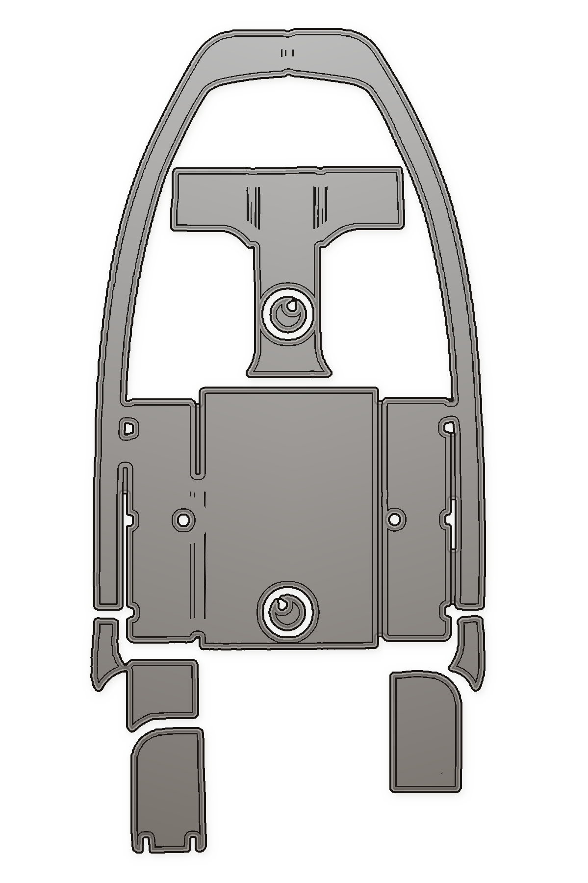 1999 Century 247 Custom EVA Foam Boat Flooring