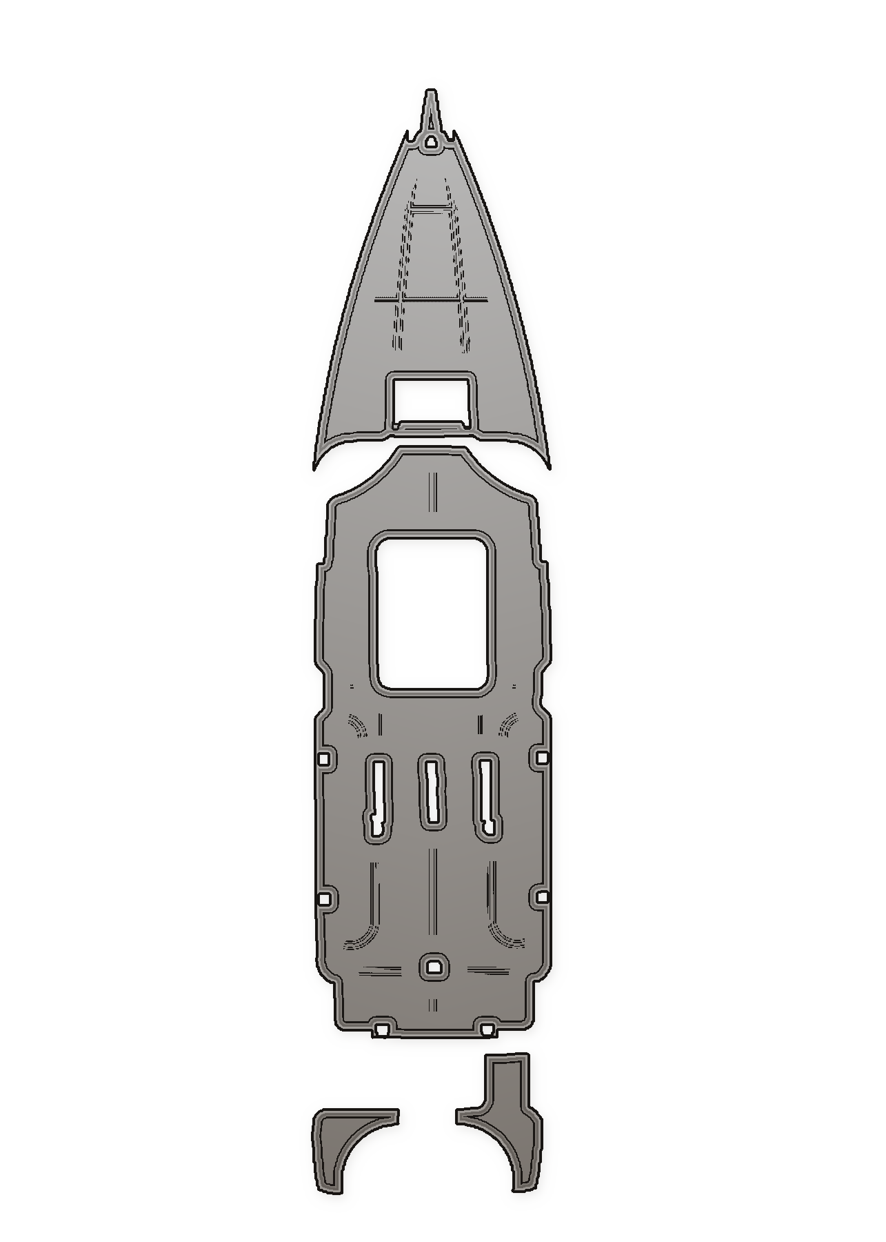 2000 Baja 340 Custom EVA Foam Boat Flooring — custom EVA foam boat flooring layout