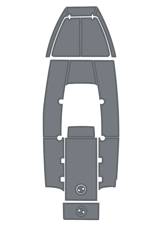 2001 Angler 201 Fish Custom EVA Foam Boat Flooring