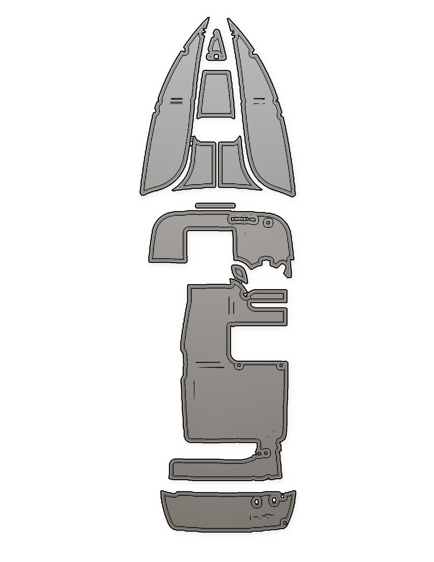 2001 Crownline 242 Custom EVA Foam Bootvloer