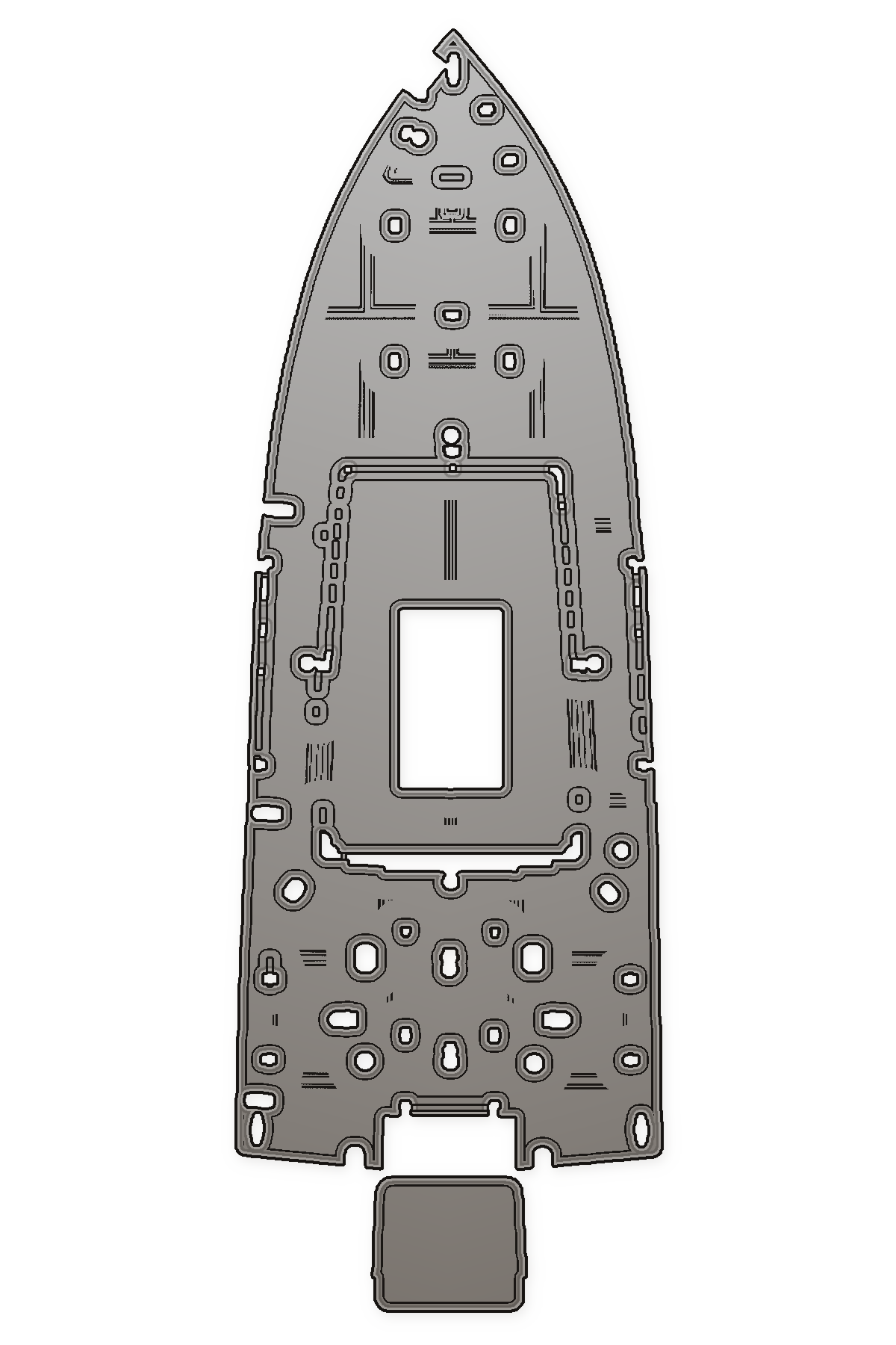 2001 Jupiter Bay 21 Custom EVA Foam Boat Flooring