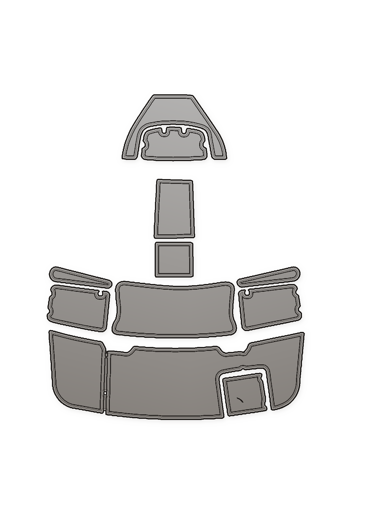 2002-2003 Chaparral 260 SSi (2002 Fitment 528-107) Custom EVA Foam Boat Flooring