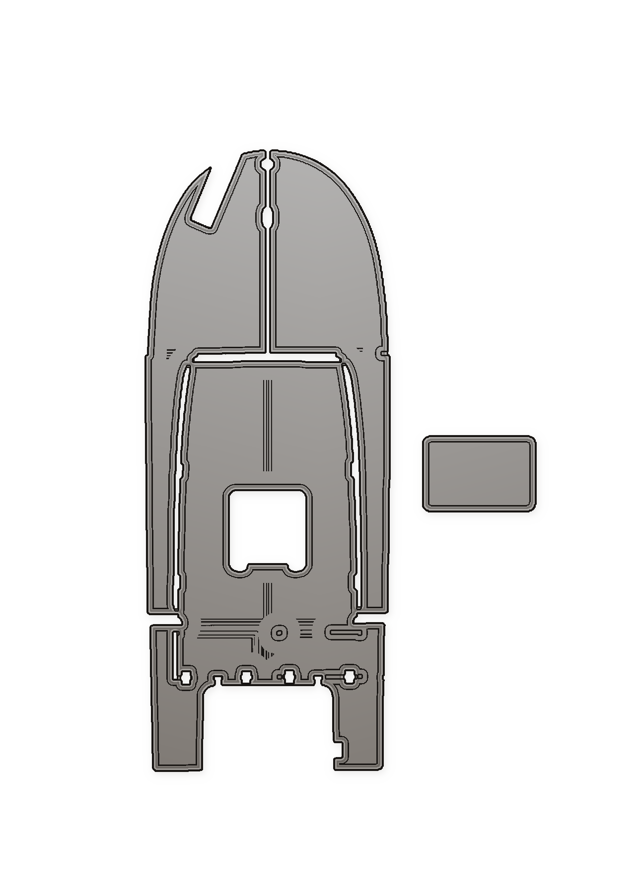 2002 Mitzi Skiff Splashwell Custom EVA Foam Boat Flooring