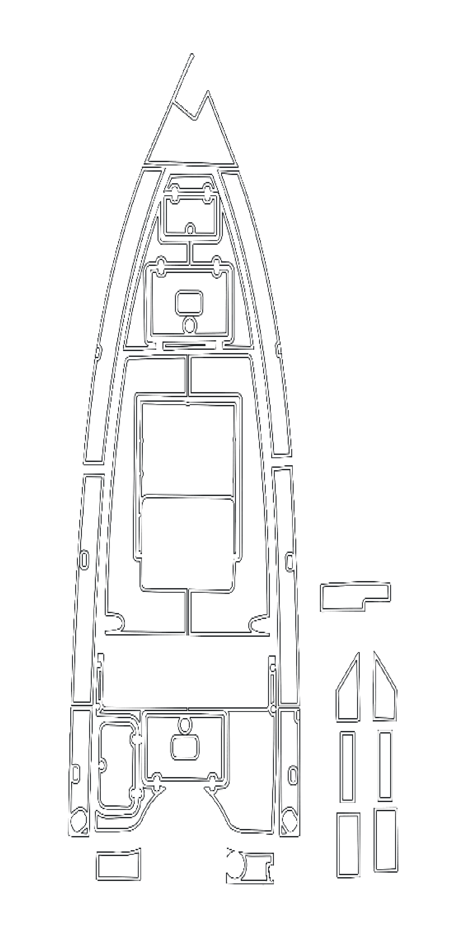2003 Aquasport Bay 185 Custom EVA Foam Boat Flooring