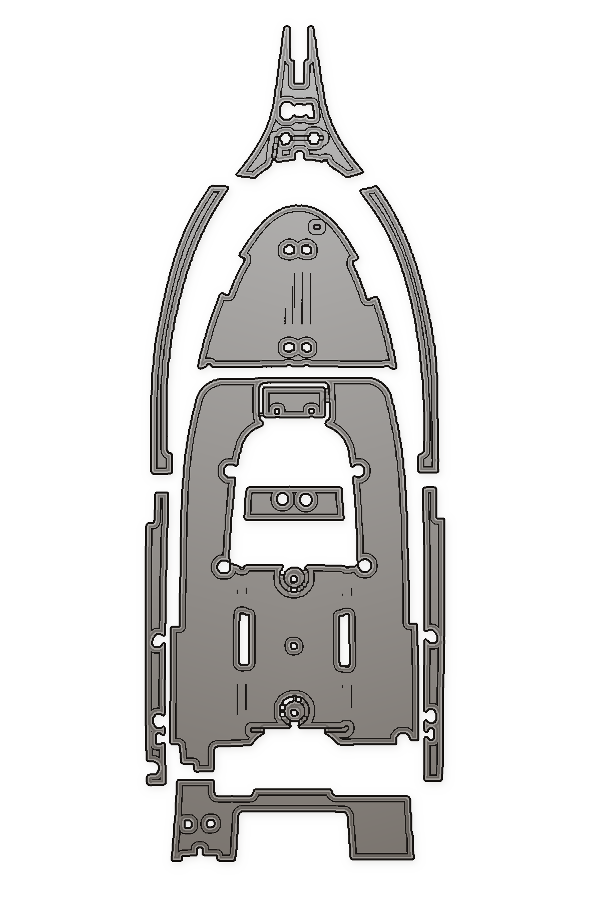 2003 Cobia 214 CC Custom EVA Foam Boat Flooring