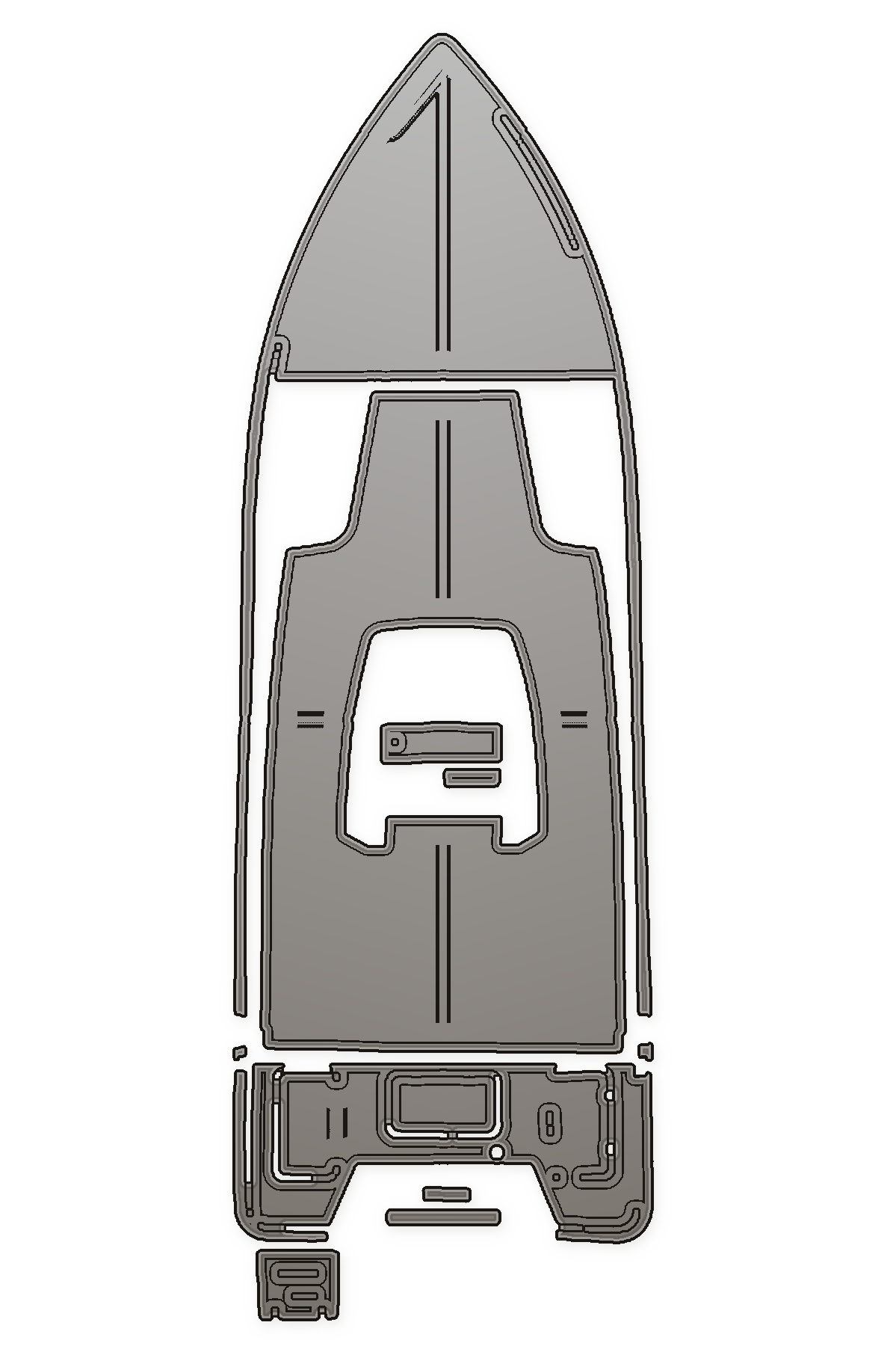 2003 Kenner 21 Bay Boat Custom EVA Foam Boat Flooring