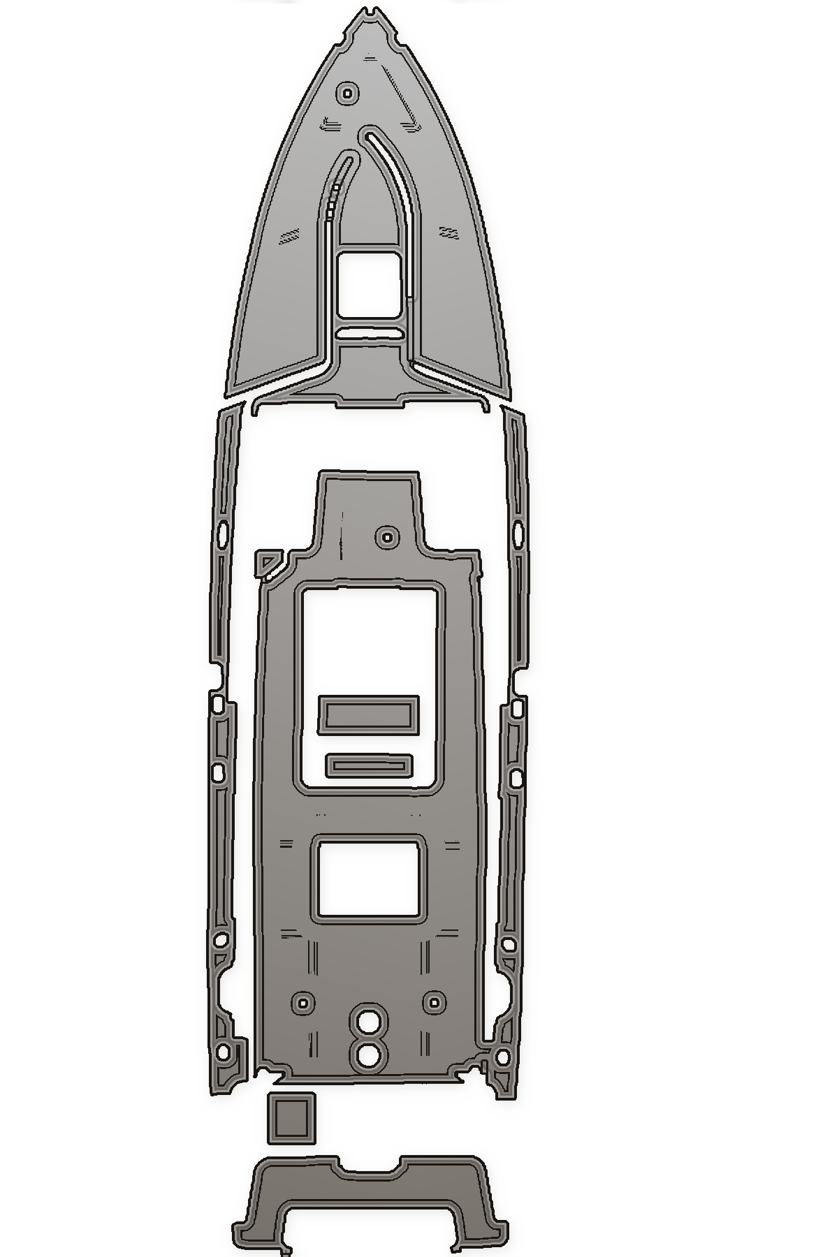 2003 Marlago 35 Custom EVA Foam Boat Flooring