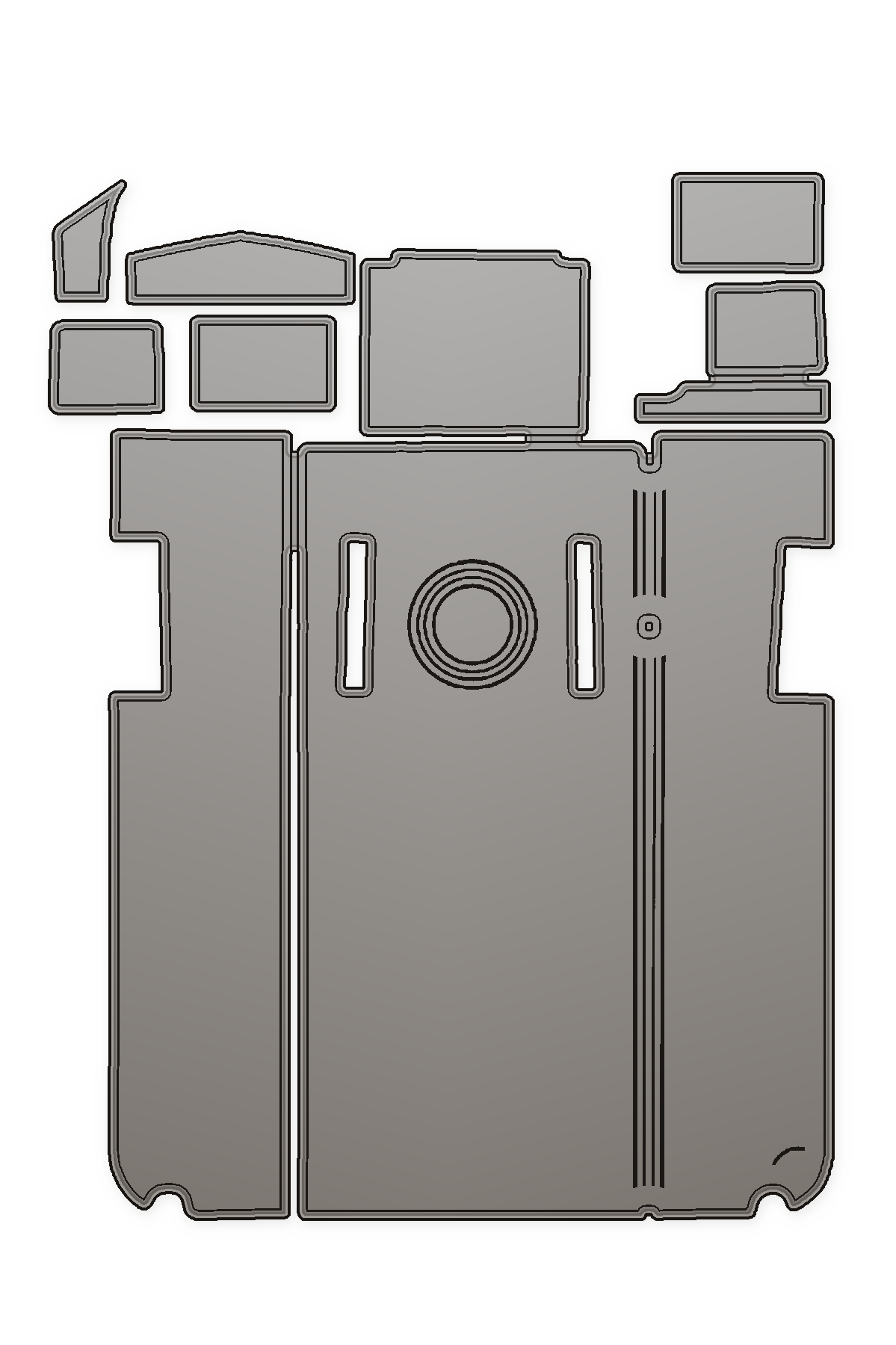 2004-2006 Baja 33 Outlaw Custom EVA Foam Boat Flooring — custom EVA foam boat flooring layout