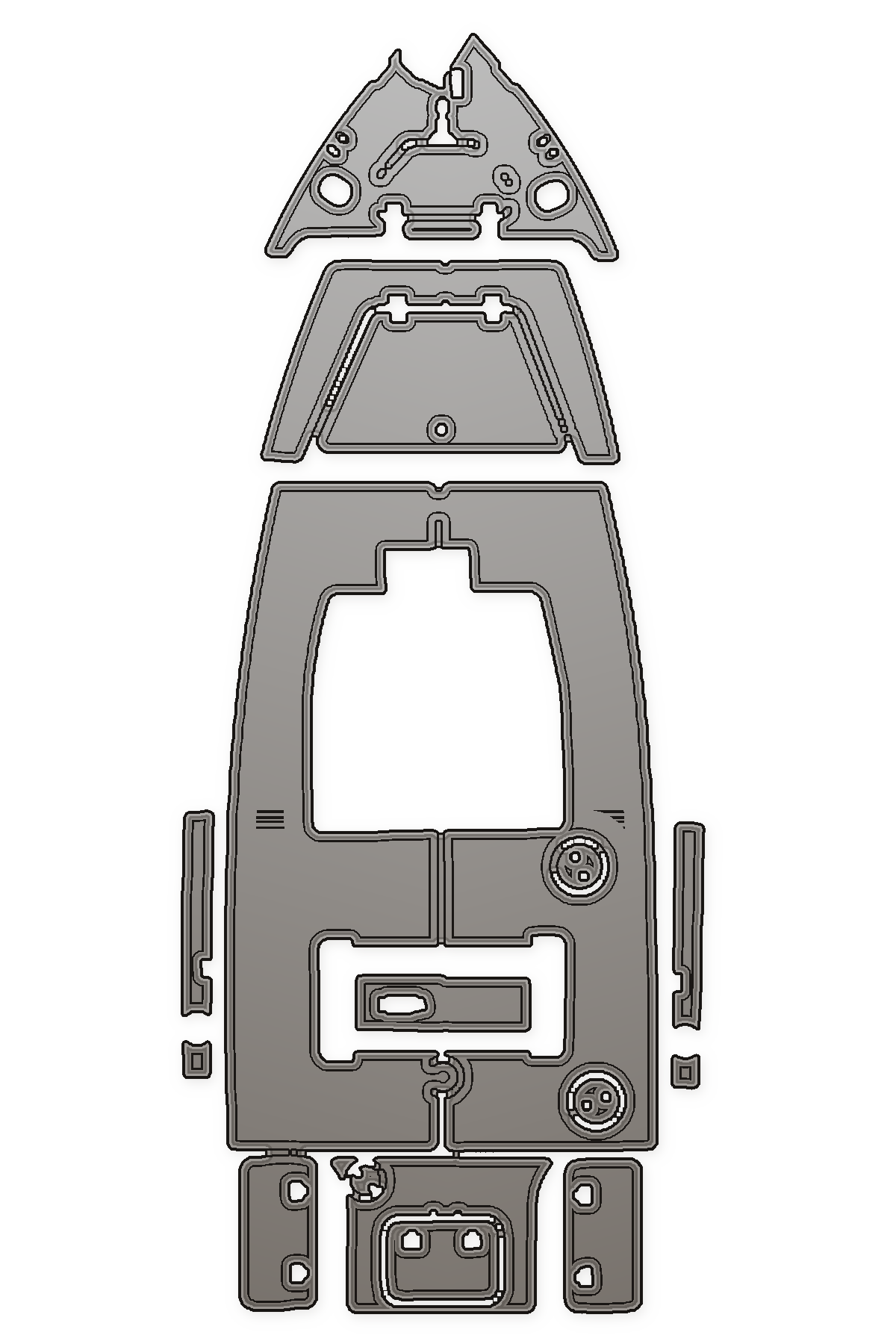 2004 Century 1700 Custom EVA Foam Boat Flooring