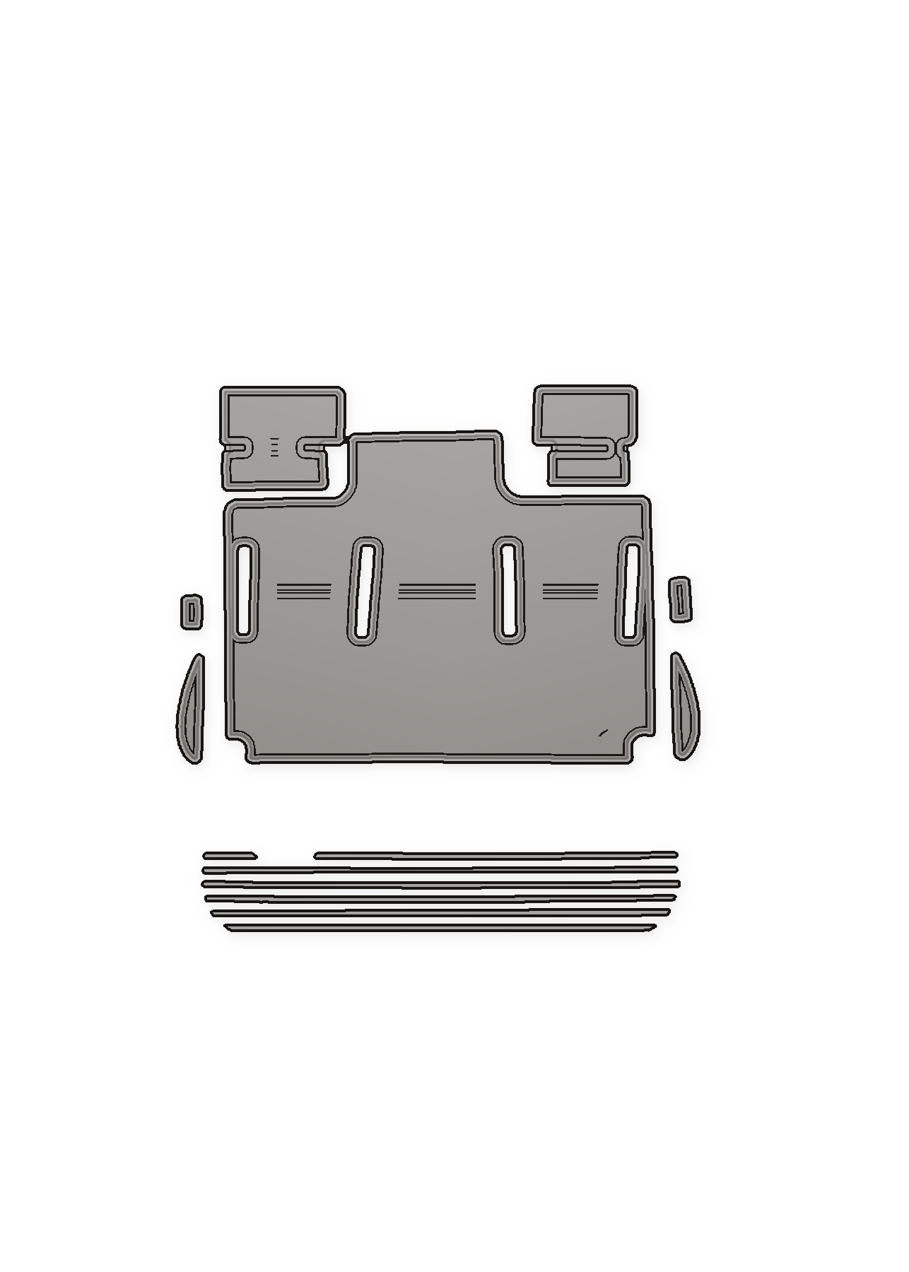 2005-2006 Baja 25 Outlaw (2005 Fitment 603-121) Custom EVA Foam Boat Flooring