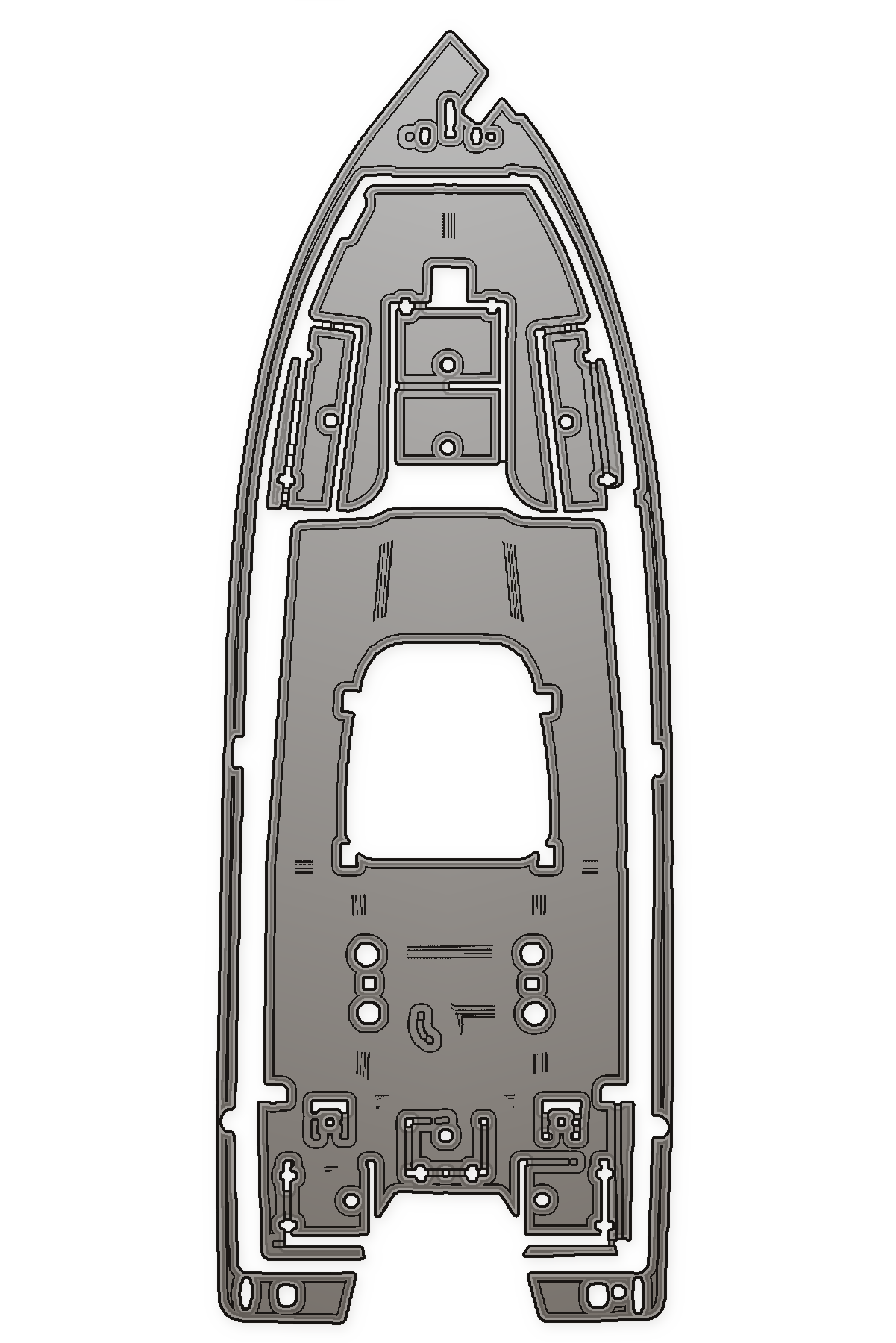 2005 Blazer Bay 2420 Custom EVA Foam Boat Flooring