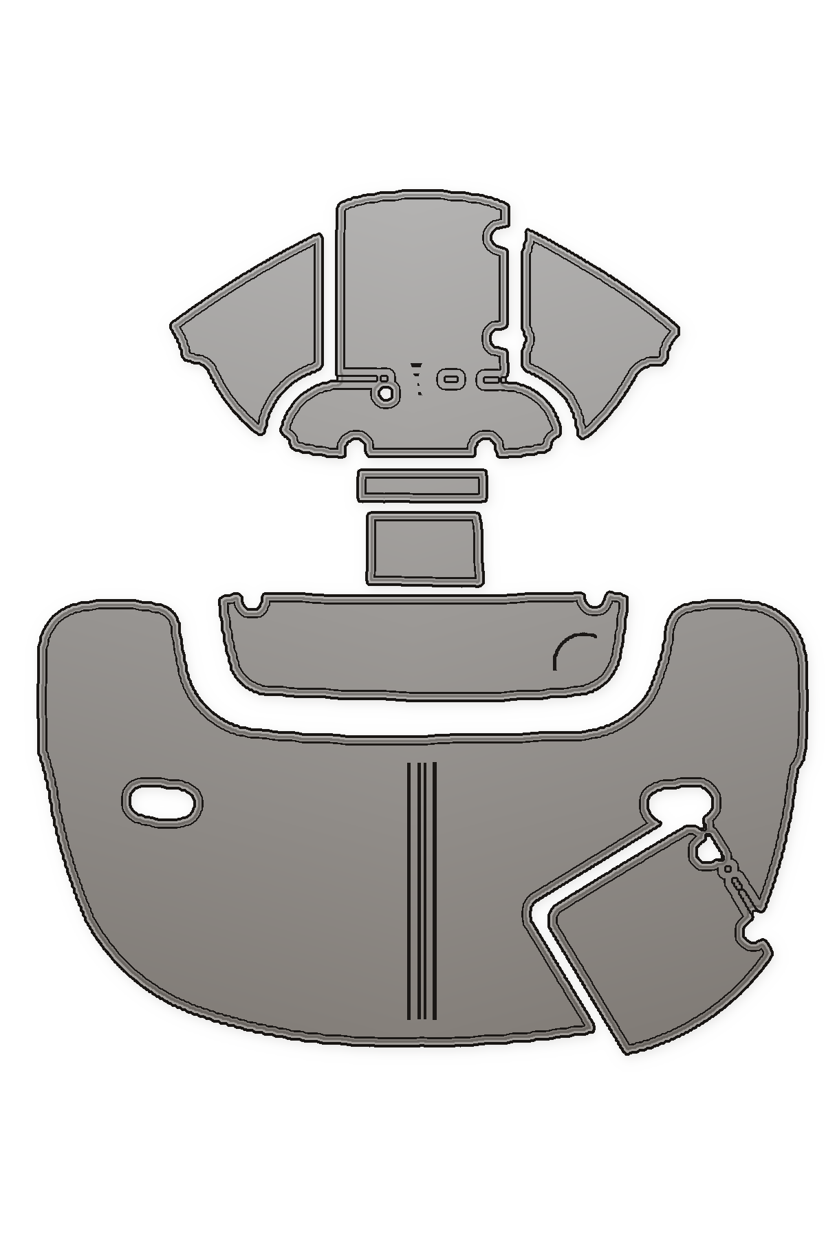 2005 Stingray 220 DR Custom EVA Foam Boat Flooring