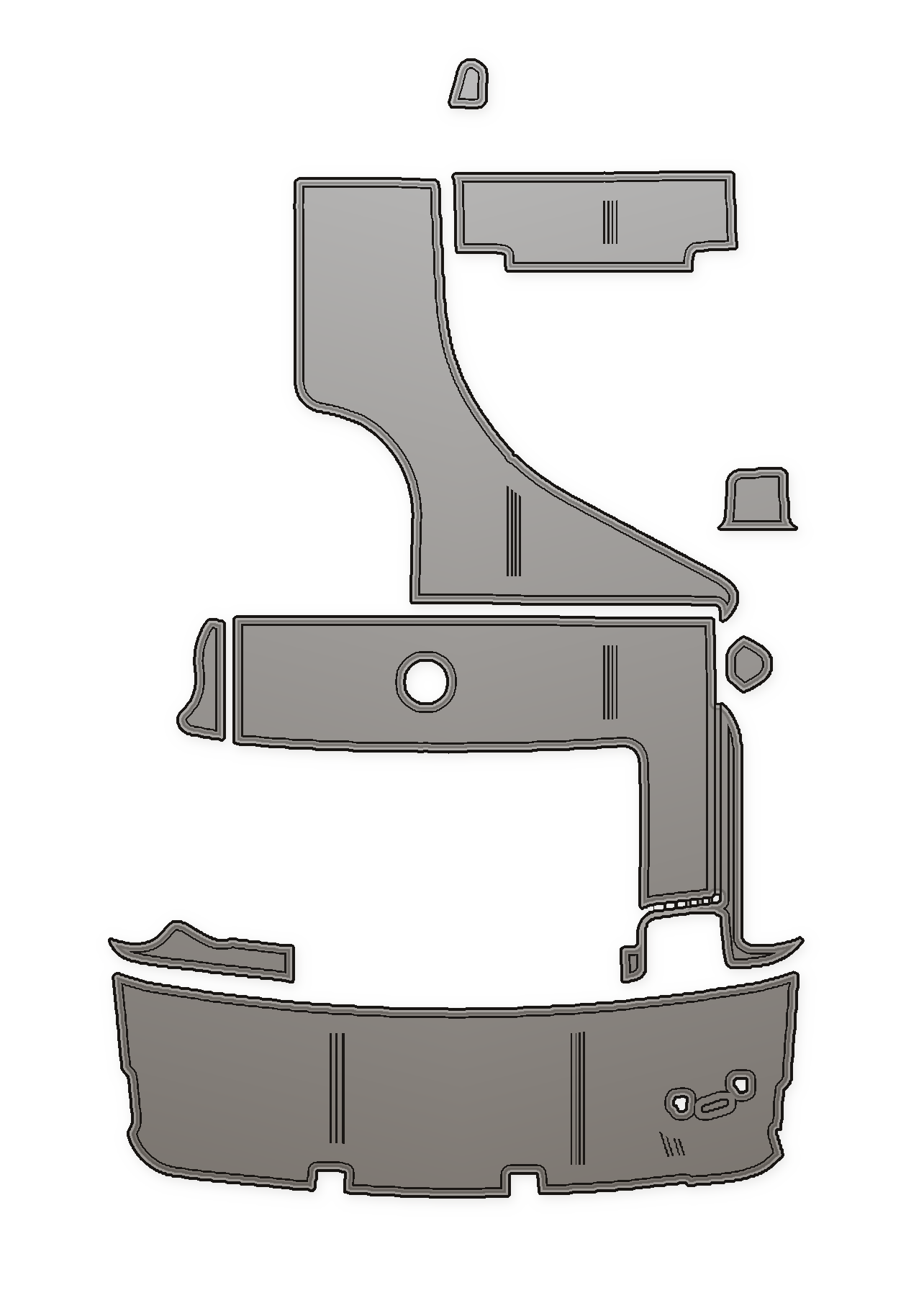2006 Rinker 342 Custom EVA Foam Boat Flooring
