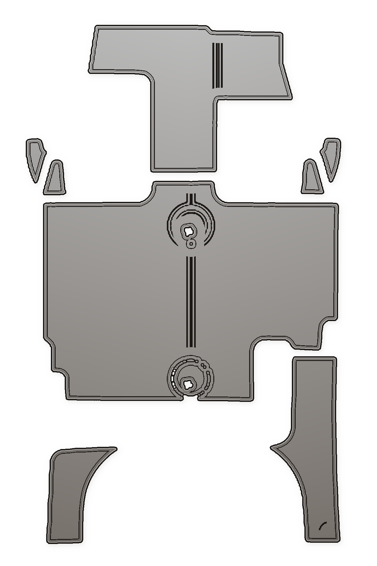 2007 24 Century Cuddy Cabin Custom EVA Foam Boat Flooring
